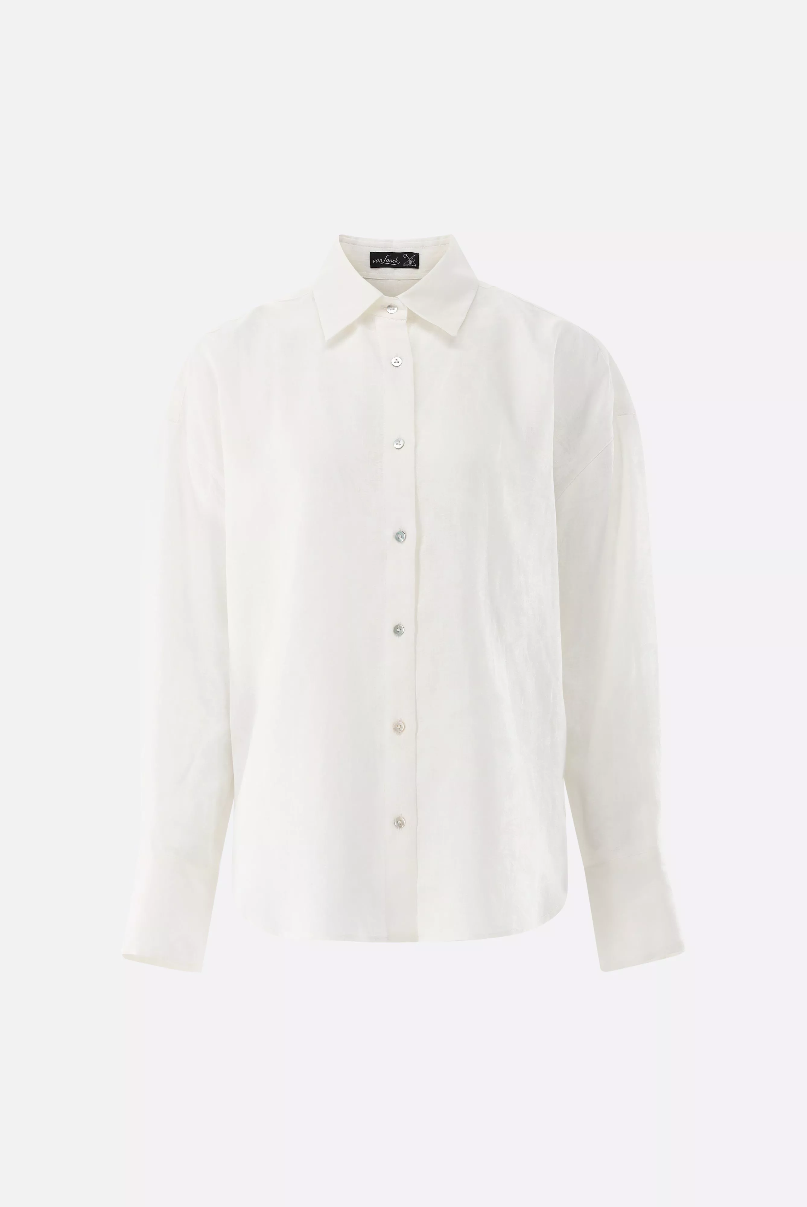 van Laack БЛУЗКА BESNA SVKN
 цвет белый ,photo 3