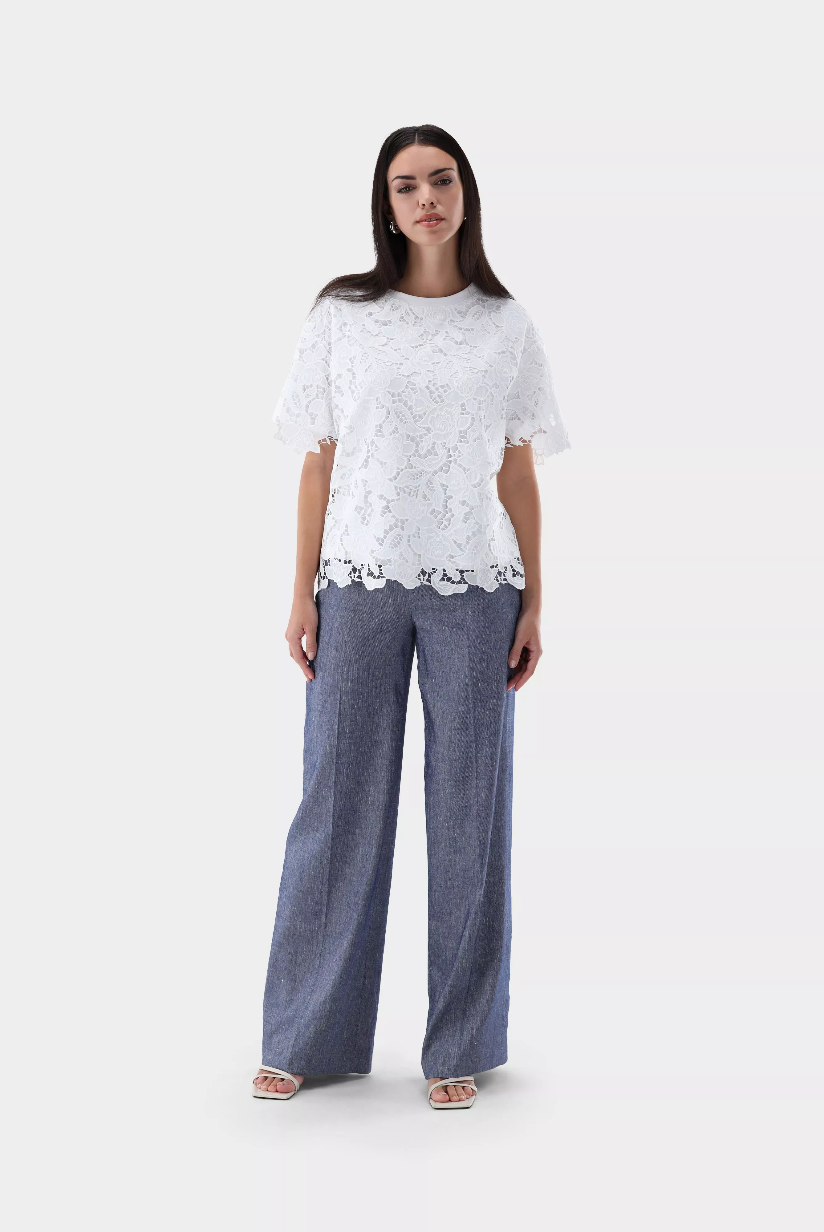 van Laack БЛУЗКА MISANA F
 цвет белый ,photo 5