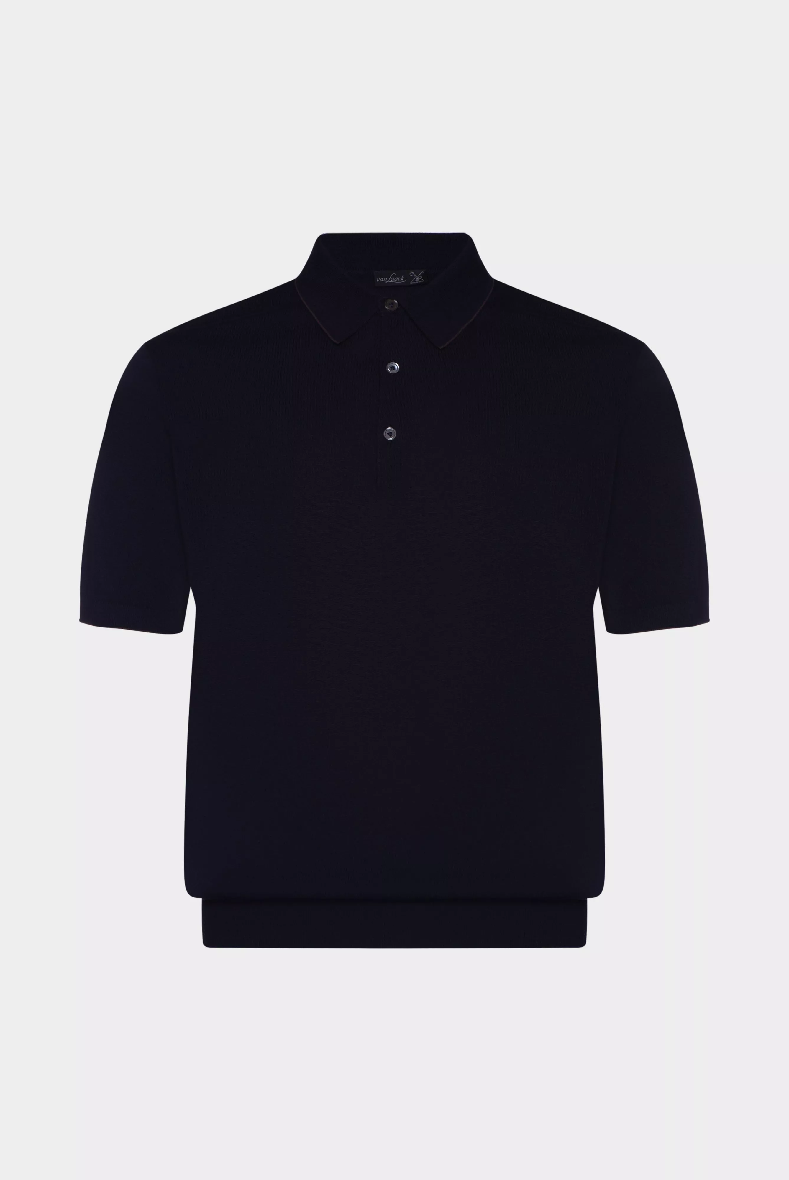 van Laack РУБАШКА-ПОЛО SANDRO SBF
 цвет темно-синий ,photo 1