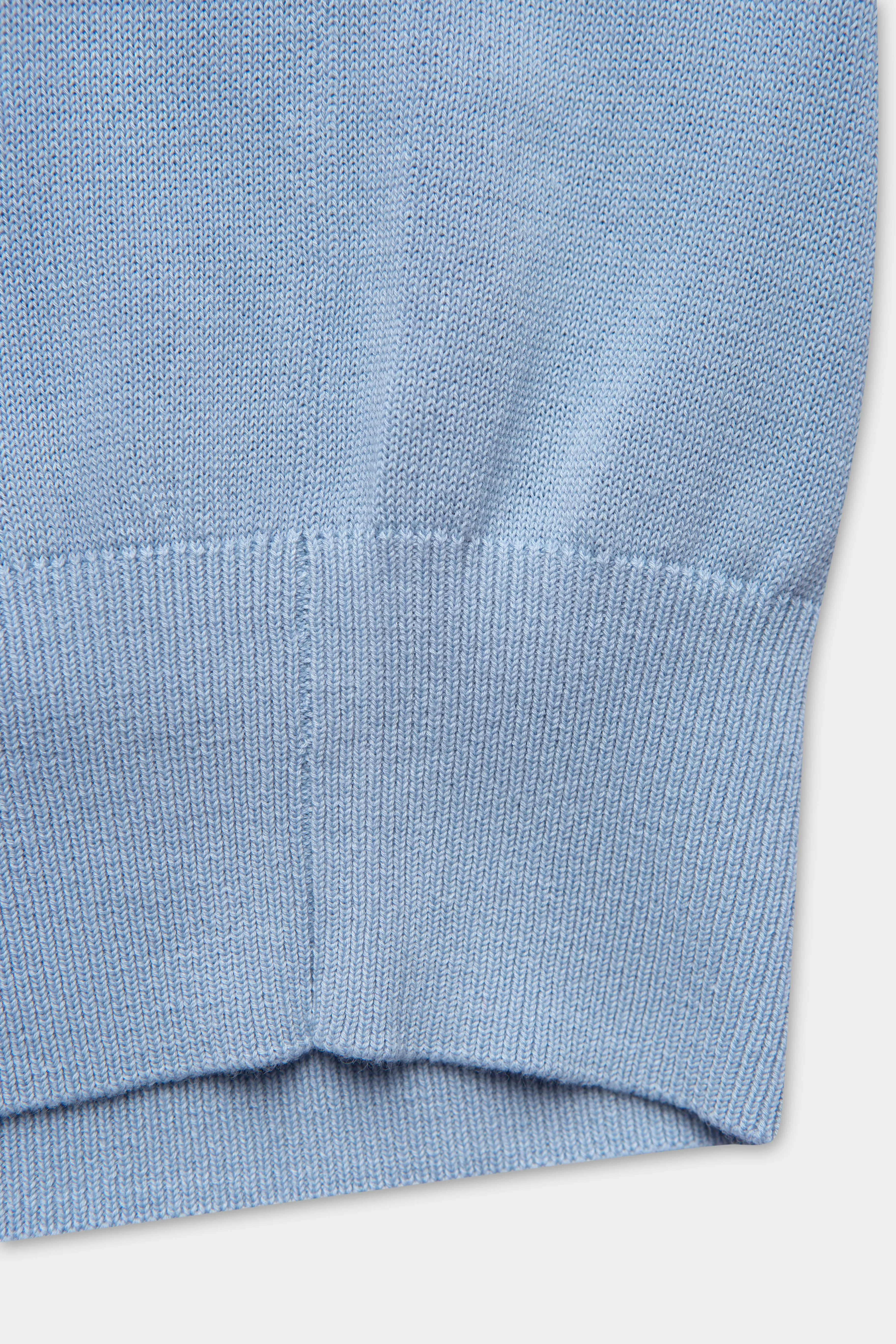 van Laack РУБАШКА-ПОЛО SANDRO SBF
 цвет голубой ,photo 5