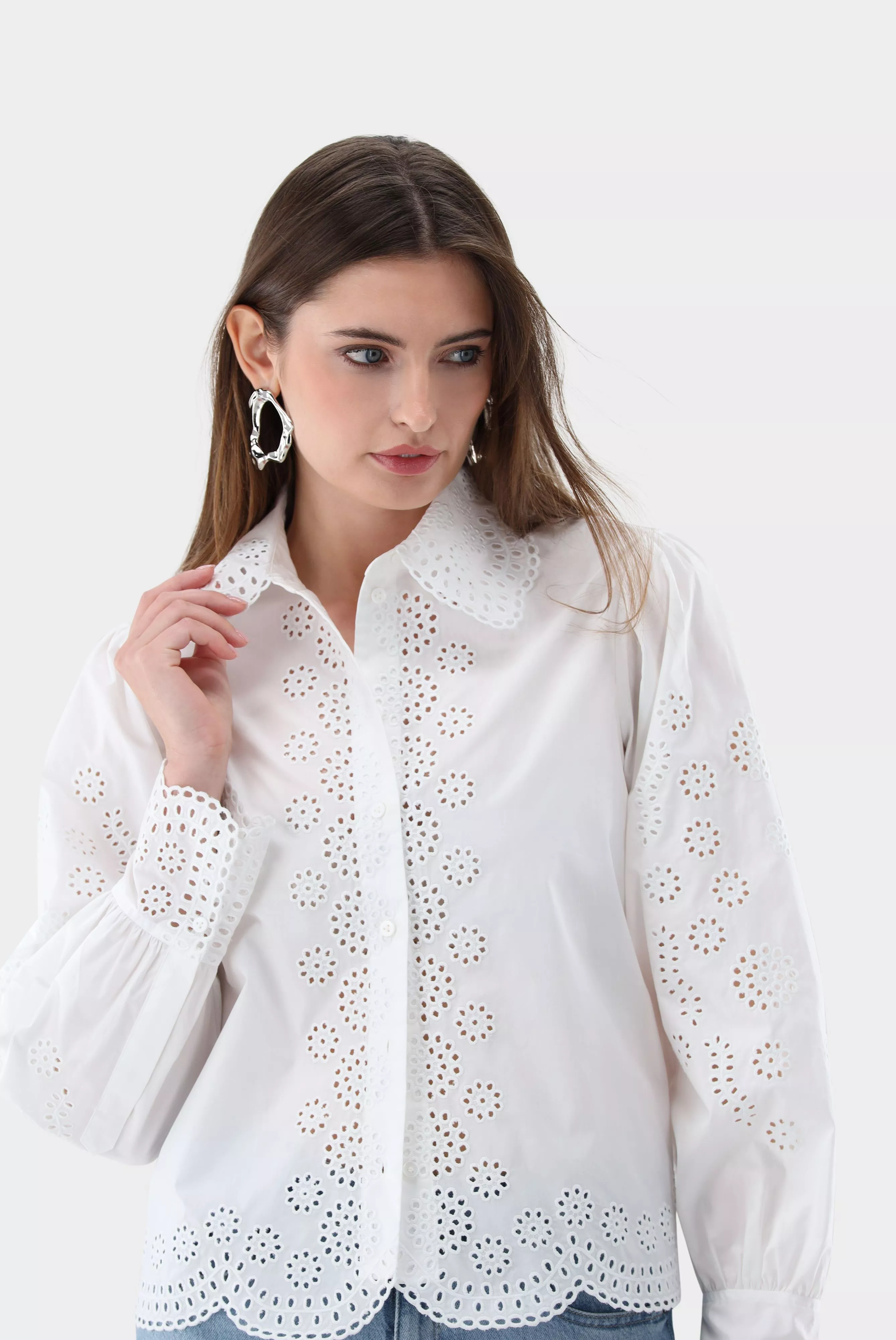 van Laack БЛУЗКА FELJA PXE
 цвет белый ,photo 2