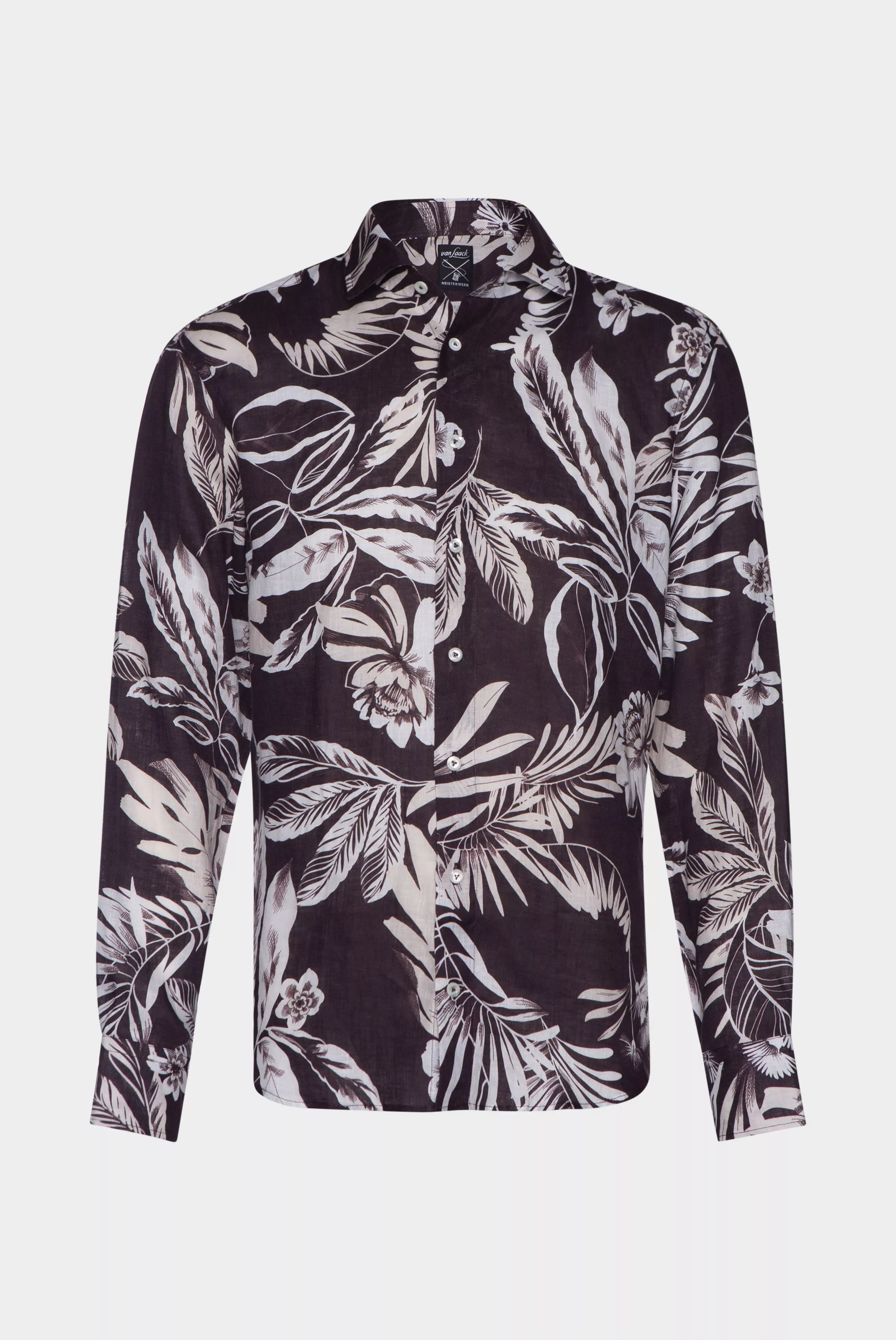 van Laack СОРОЧКА RETIN TFK
 цвет коричневый ,photo 3