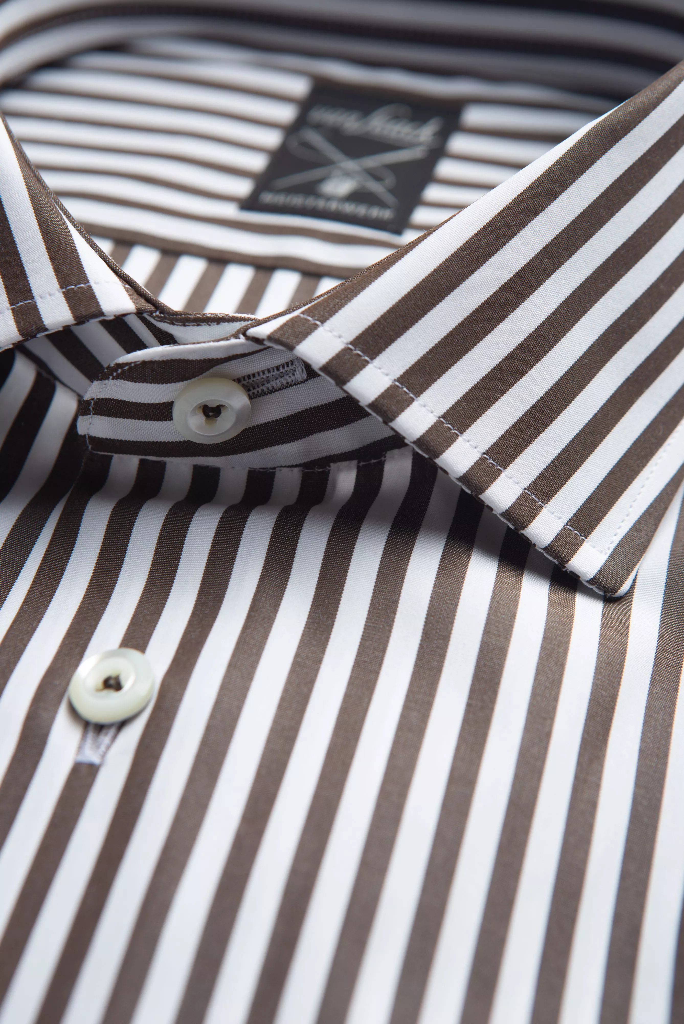 van Laack СОРОЧКА RIKOS SF
 цвет коричневый ,photo 2