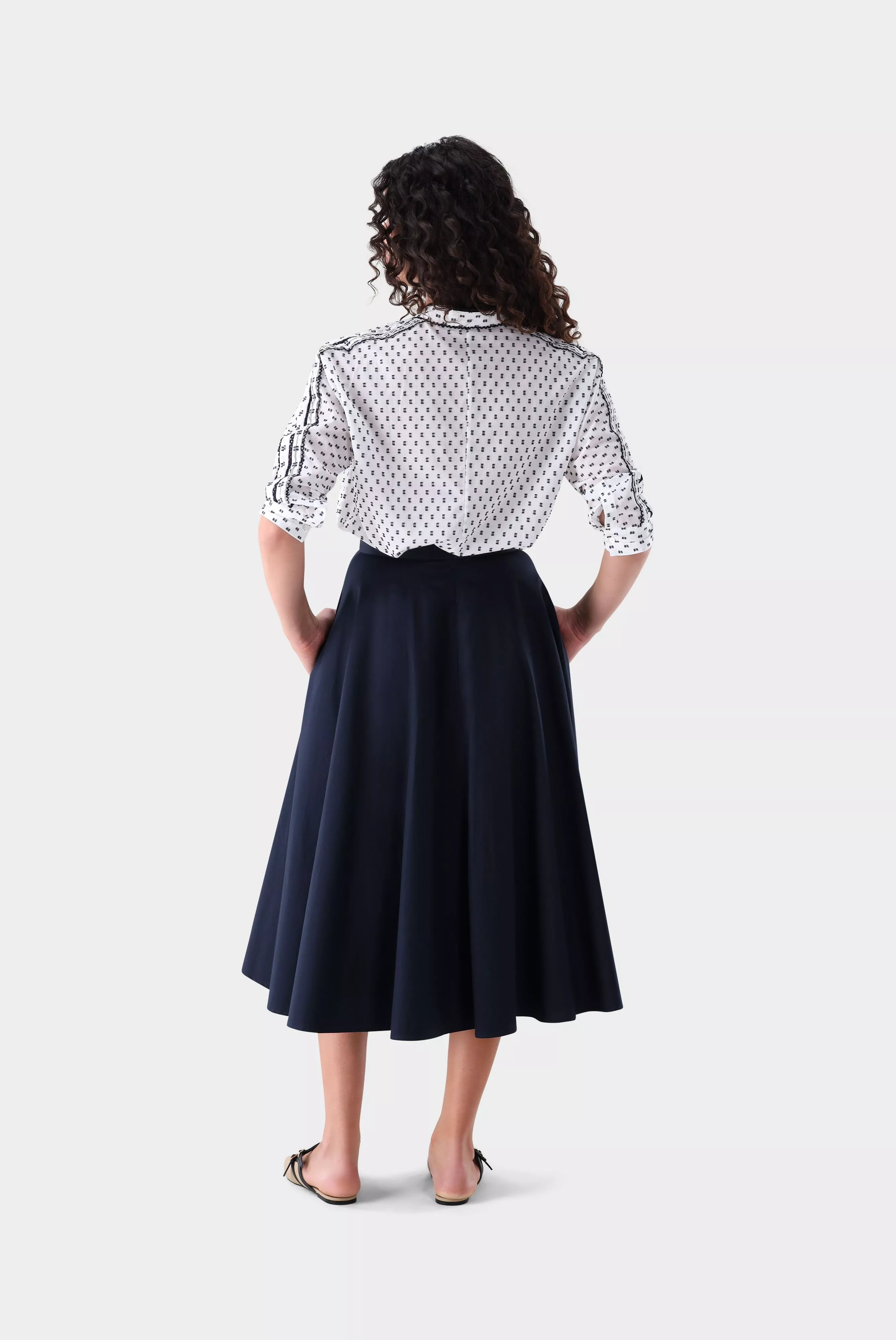 van Laack БЛУЗКА LULES PB
 цвет бежевый ,photo 7