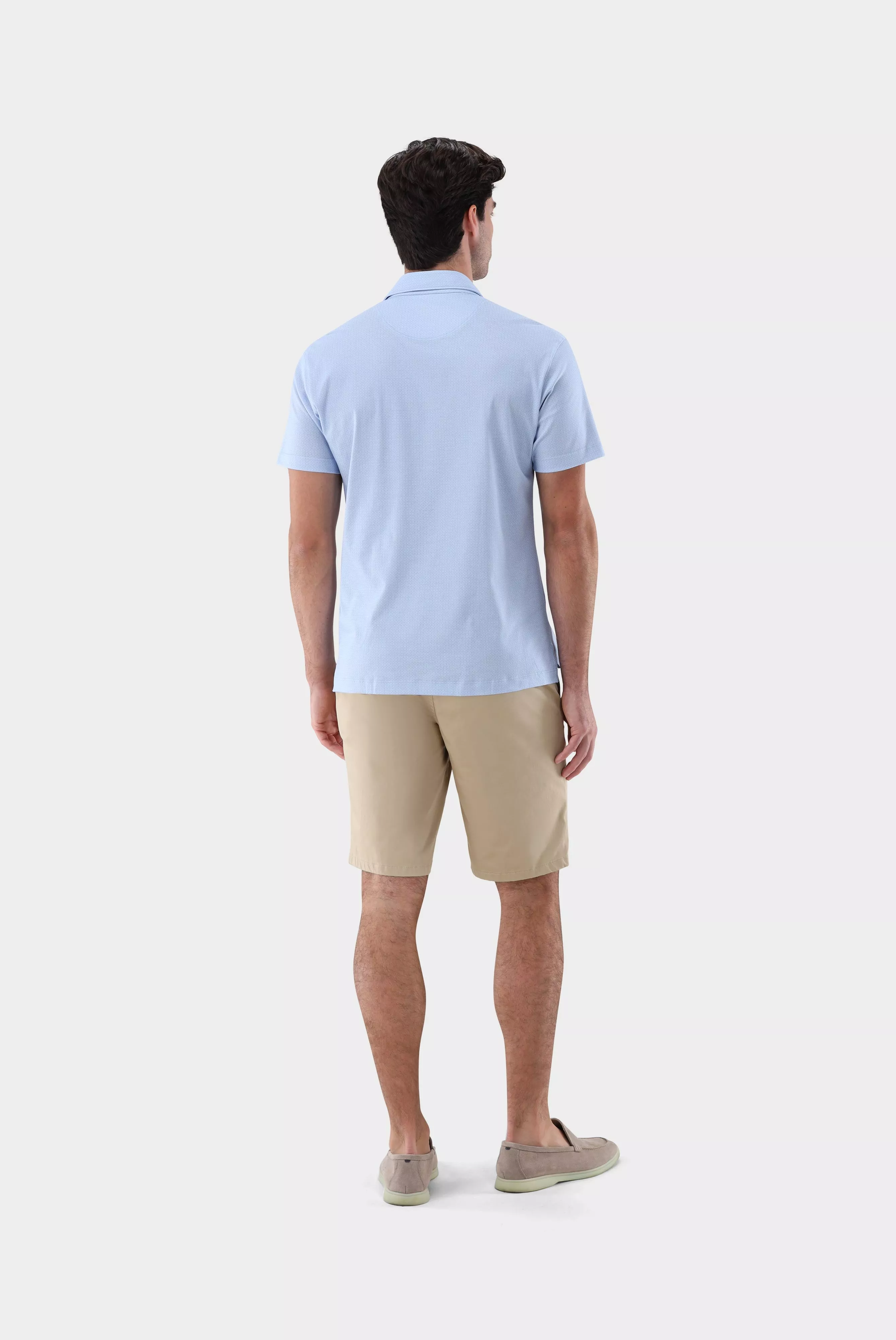 van Laack РУБАШКА-ПОЛО PESO
 цвет голубой ,photo 7