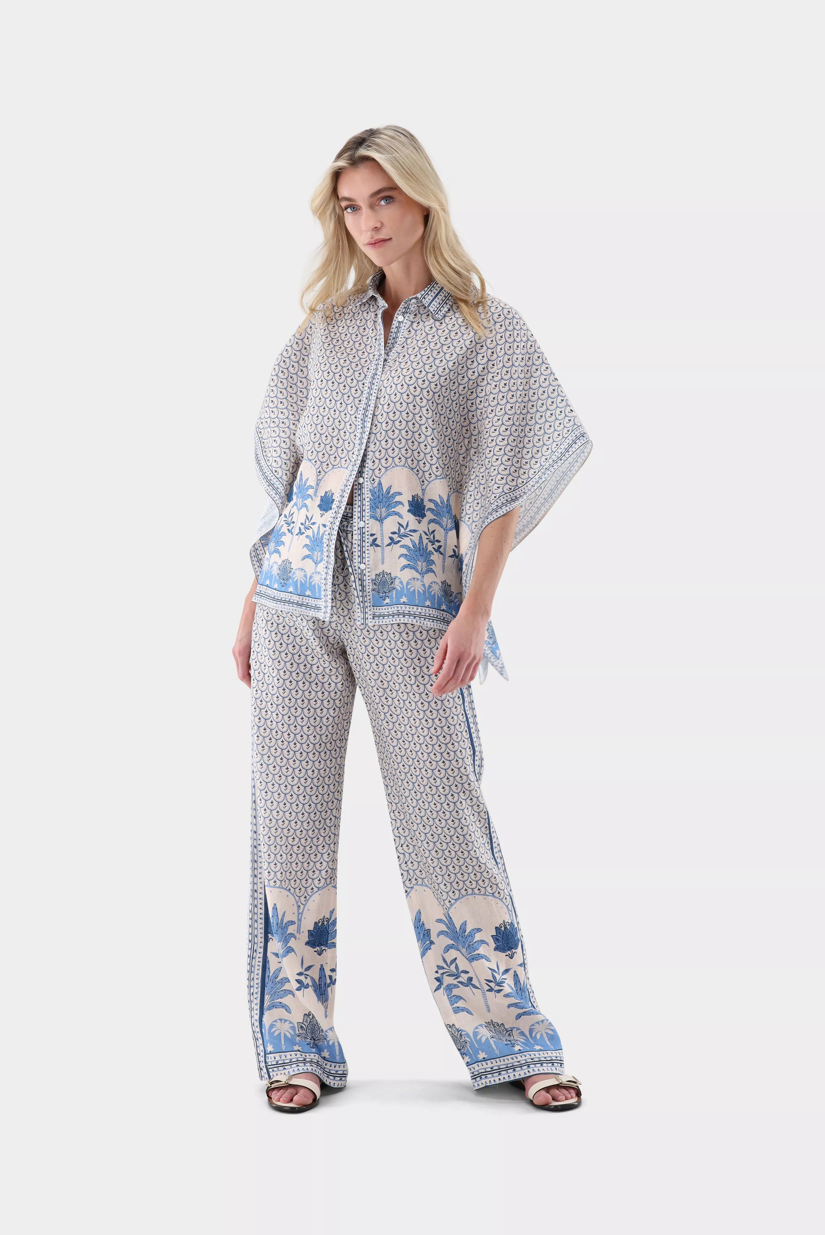 van Laack БЛУЗКА TUJA PX2
 цвет бежевый ,photo 5