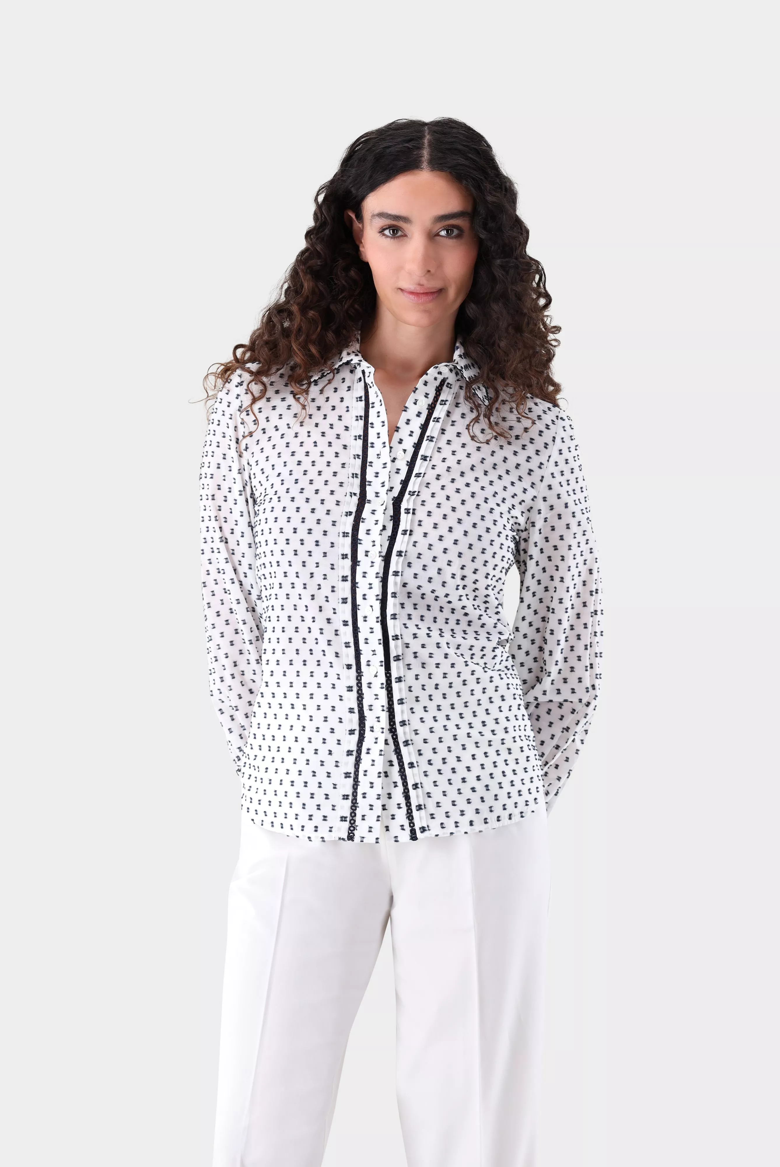 van Laack БЛУЗКА CELLINE PB
 цвет бежевый ,photo 1