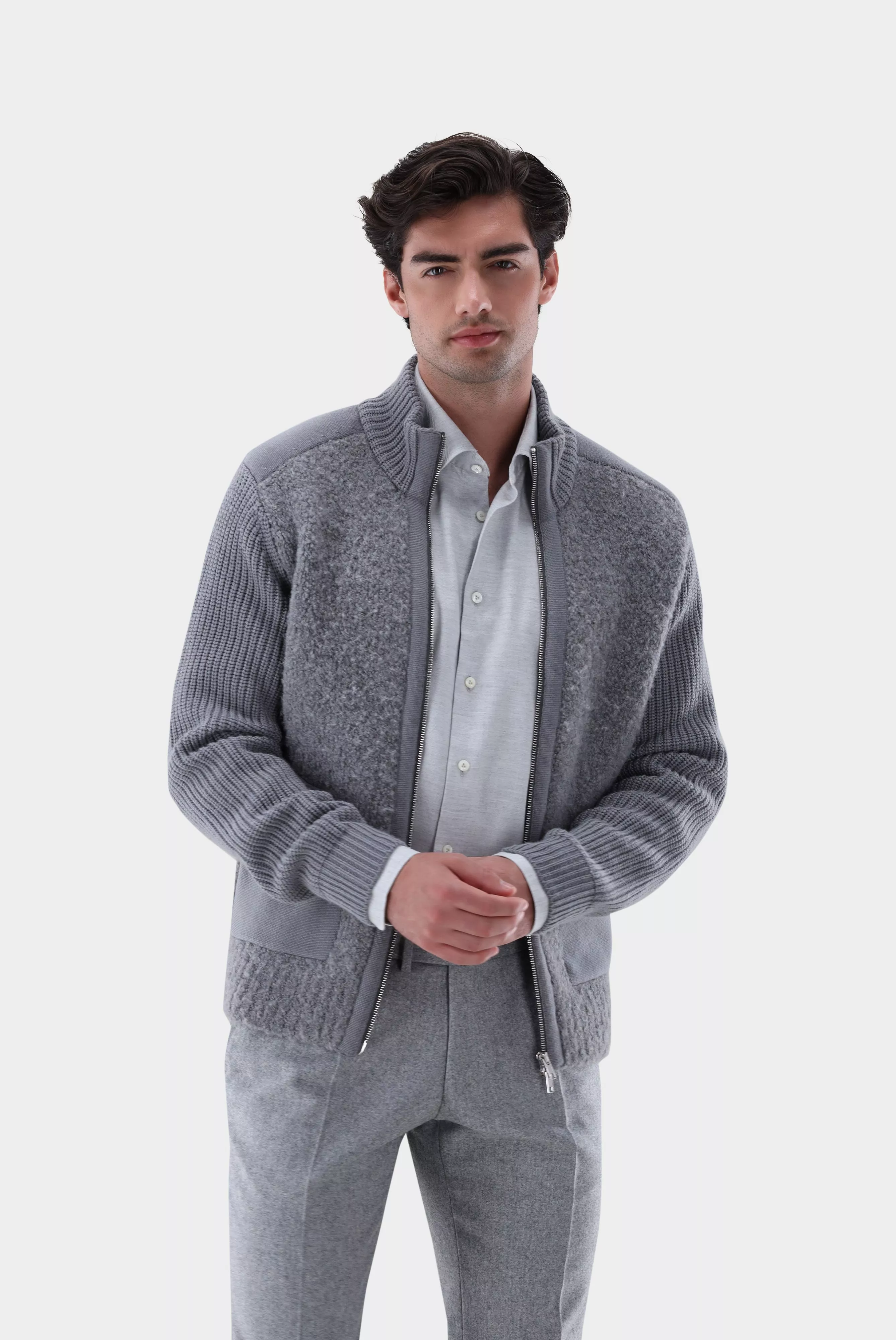 van Laack КАРДИГАН SADAL F
 цвет серый ,photo 1