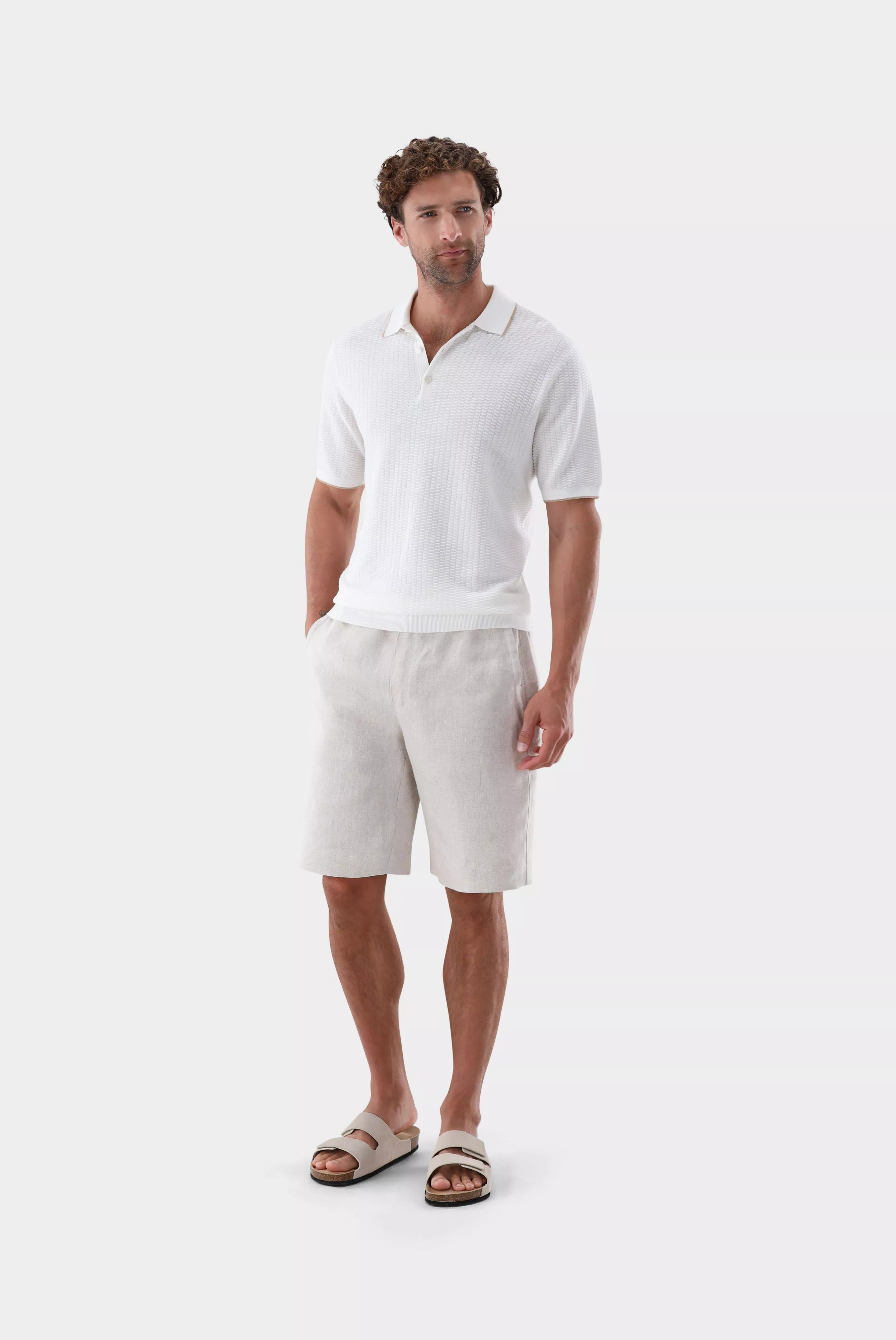 van Laack ДЖЕМПЕР-ПОЛО SANDRO SBF
 цвет бежевый ,photo 5