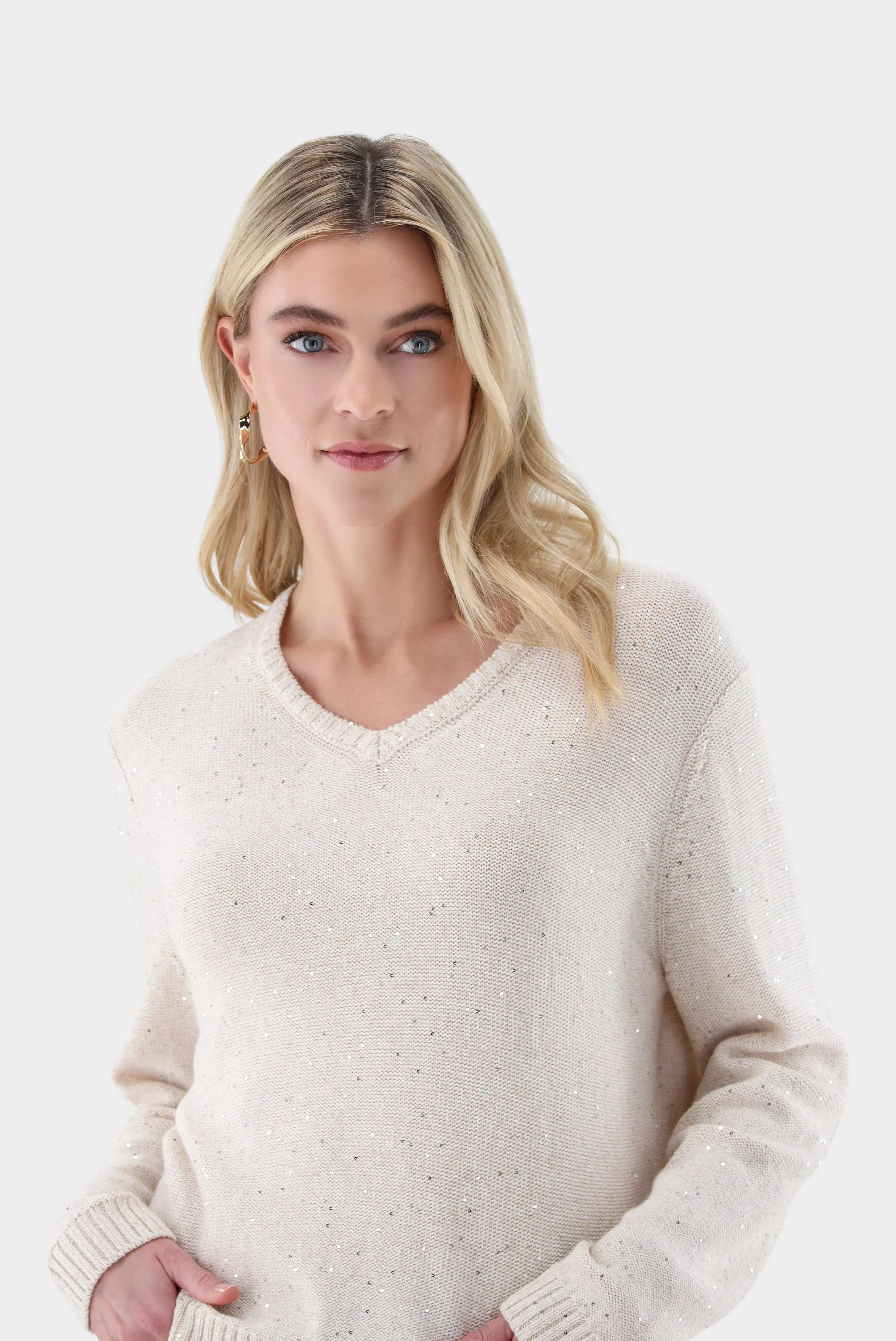 van Laack ПУЛОВЕР SUKIE
 цвет бежевый ,photo 2