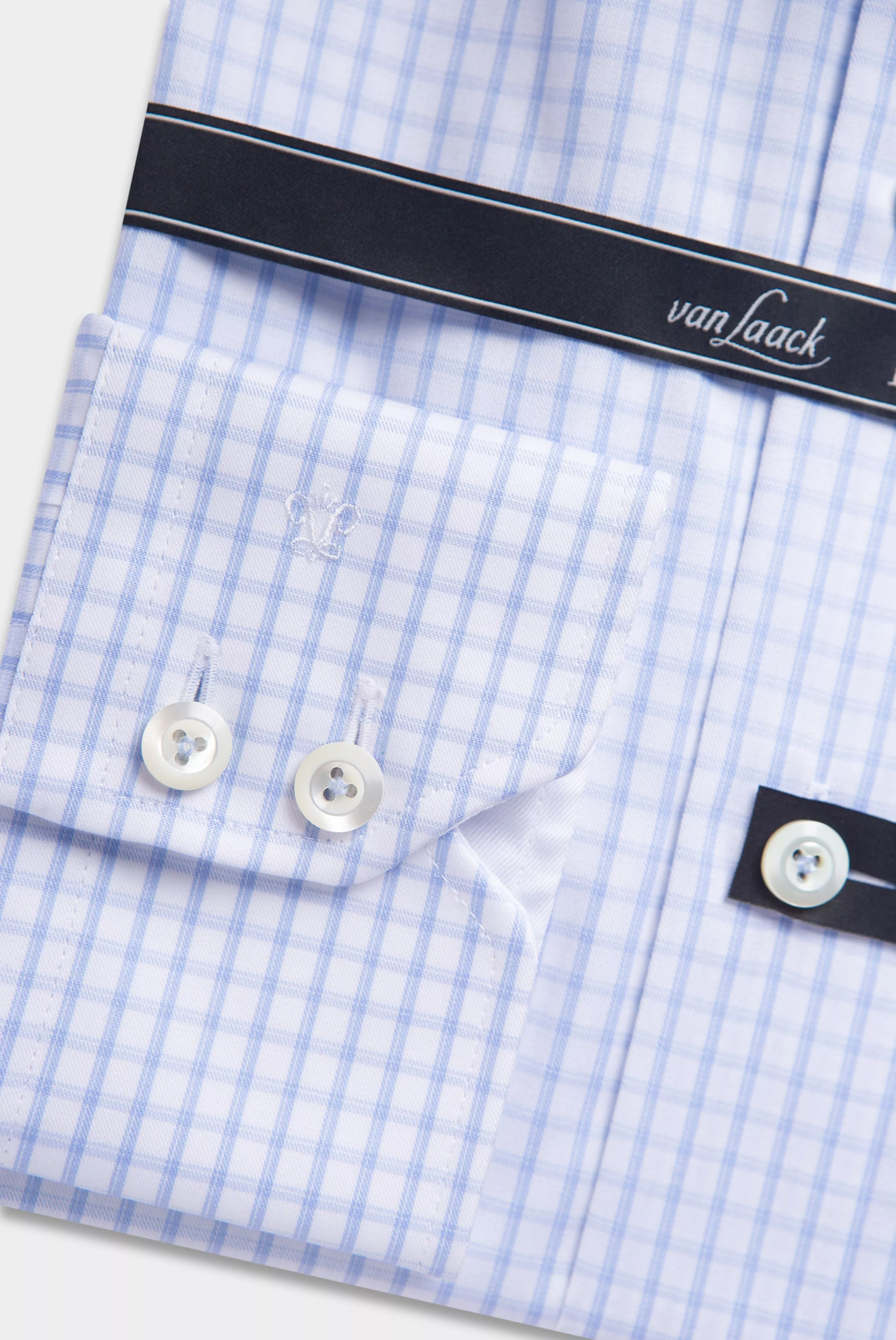 van Laack СОРОЧКА RIVARA SF05N
 цвет голубой ,photo 5