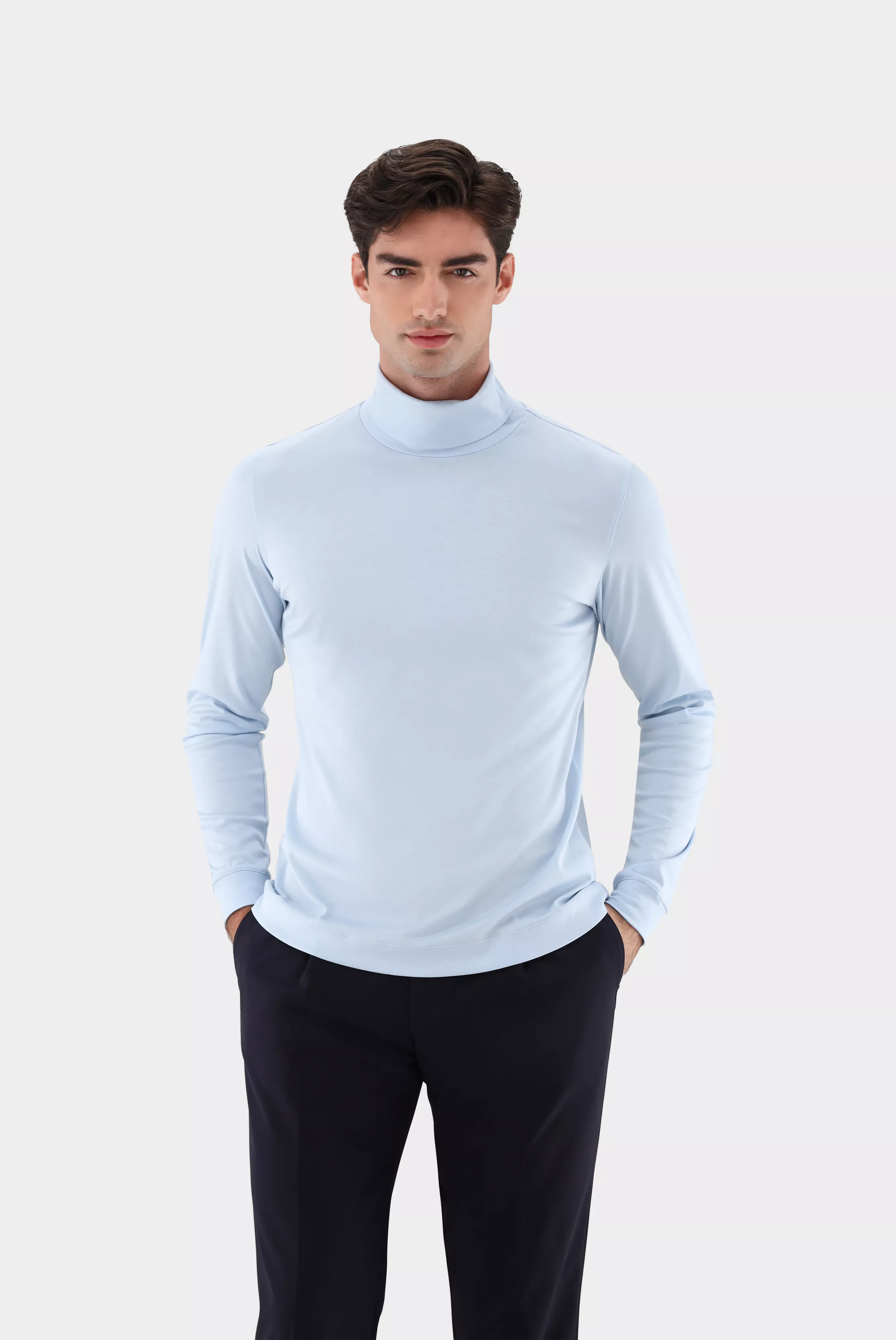 van Laack ВОДОЛАЗКА PELINO1
 цвет голубой ,photo 1