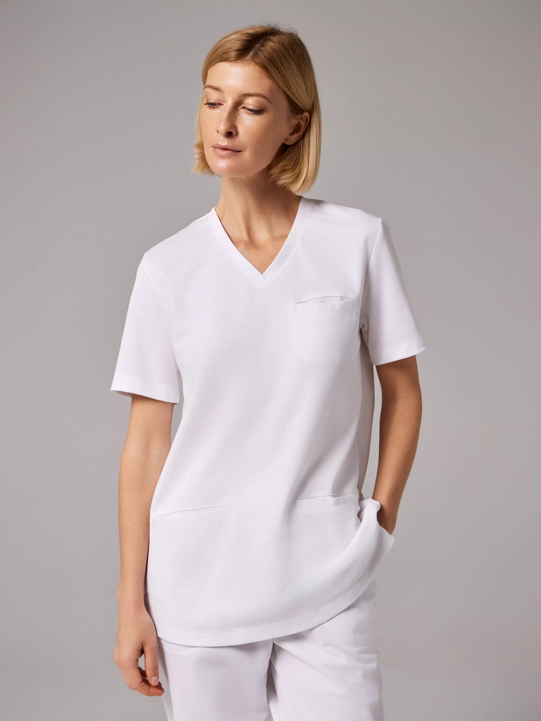 van Laack БЛУЗОН MWW S15
 цвет белый ,photo 1