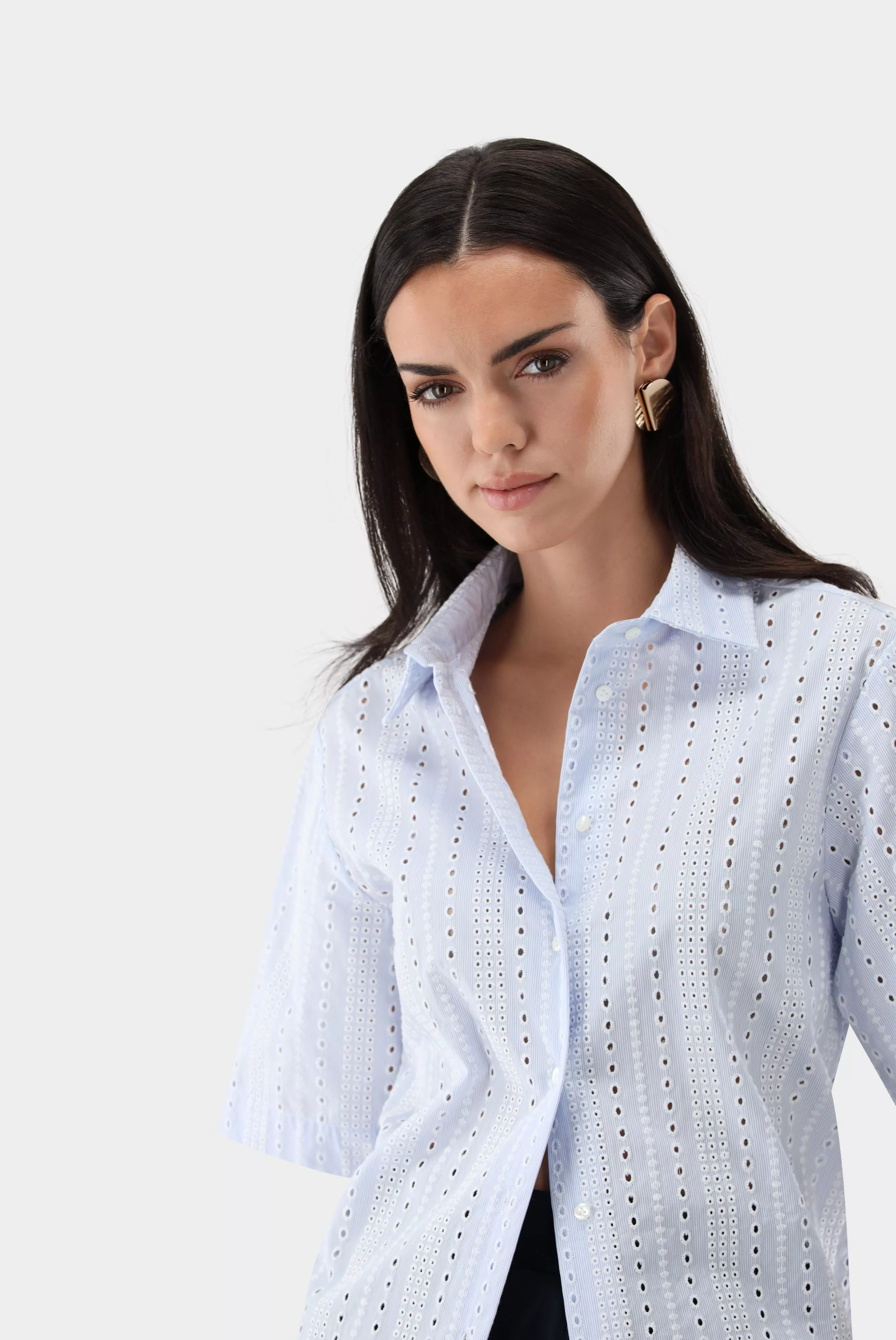 van Laack БЛУЗКА AZIKAS E
 цвет голубой ,photo 2