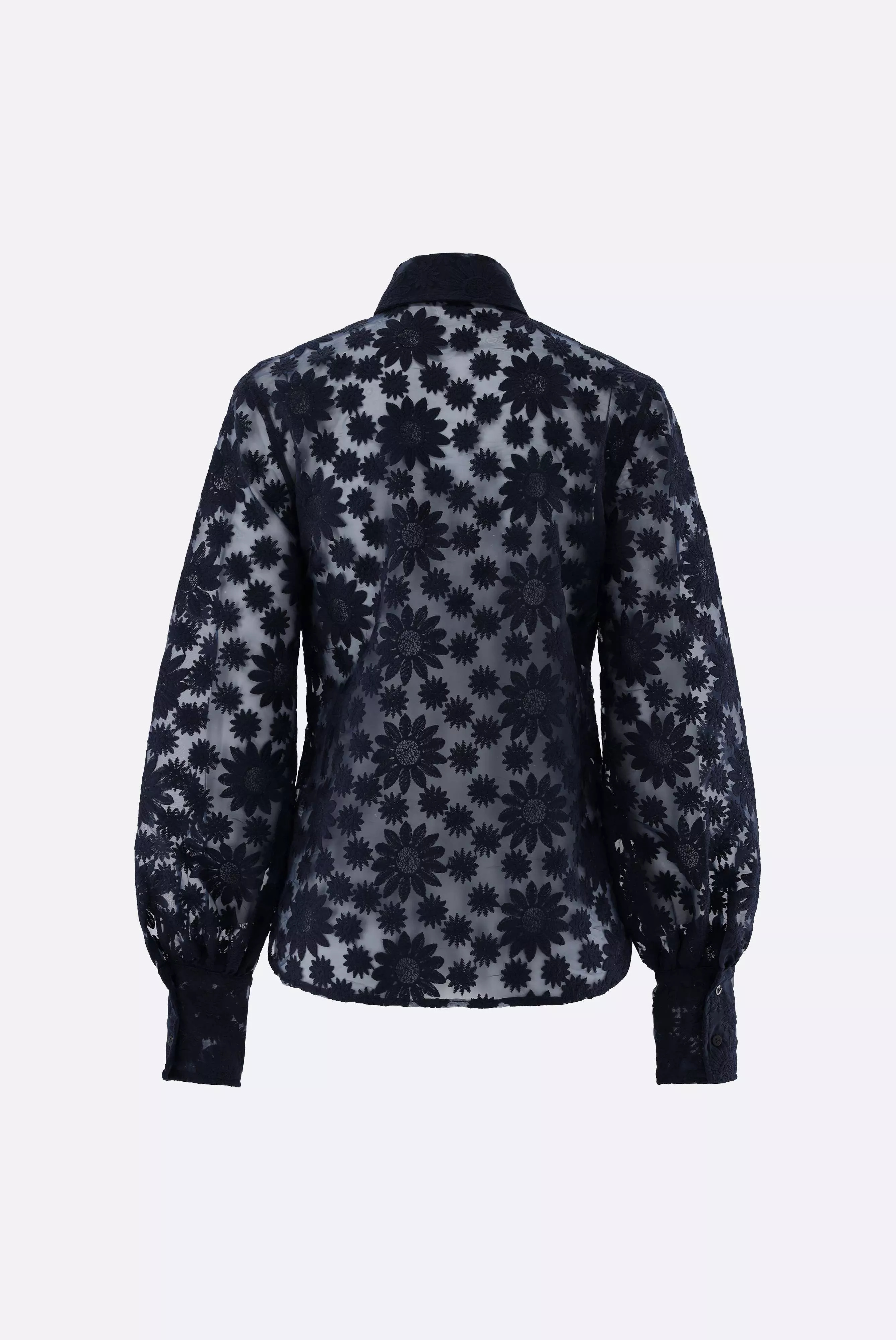 van Laack БЛУЗКА CELLINA
 цвет темно-синий ,photo 4