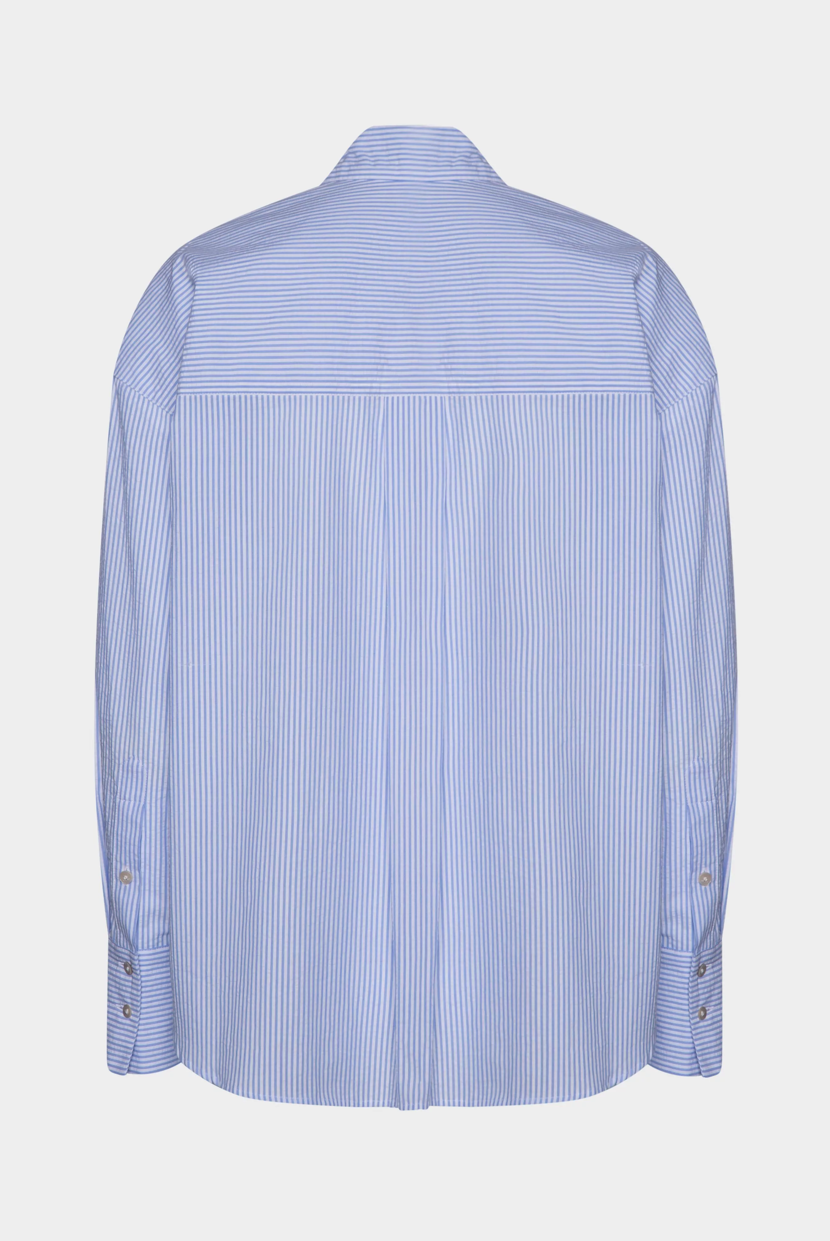 van Laack БЛУЗКА BESNA KN
 цвет голубой ,photo 3