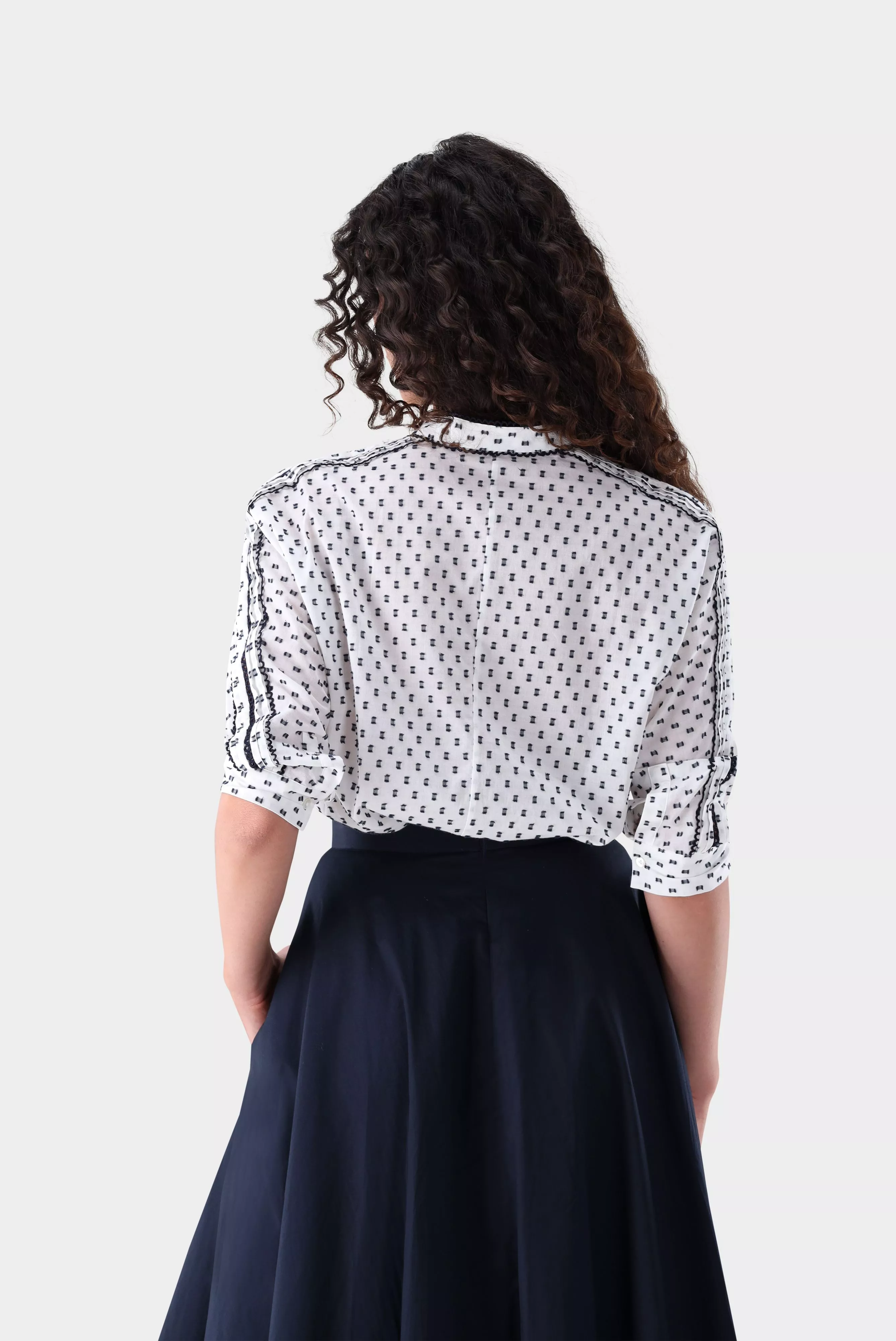 van Laack БЛУЗКА LULES PB
 цвет бежевый ,photo 6