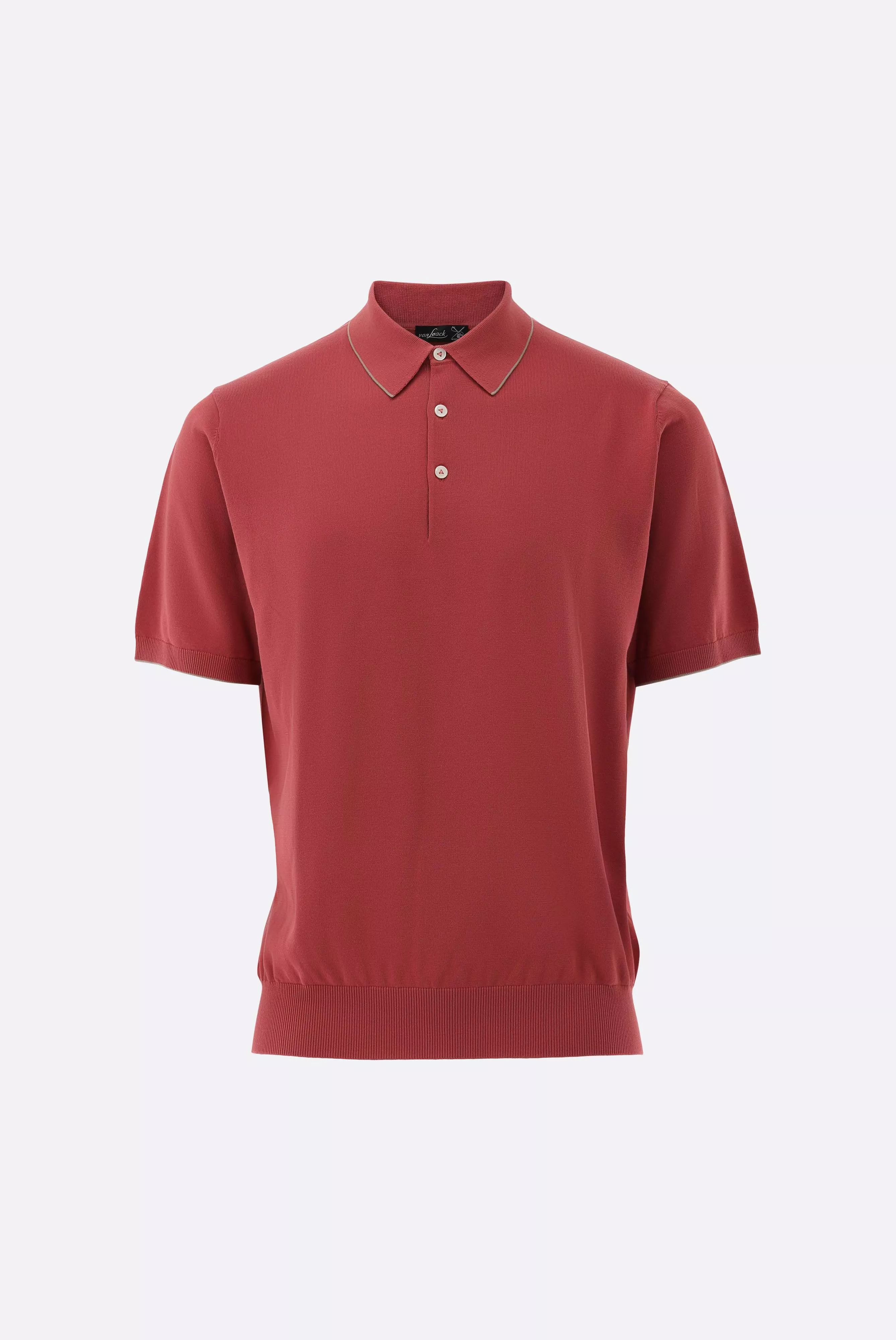 van Laack РУБАШКА-ПОЛО SANDRO SBF
 цвет ярко-розовый ,photo 1