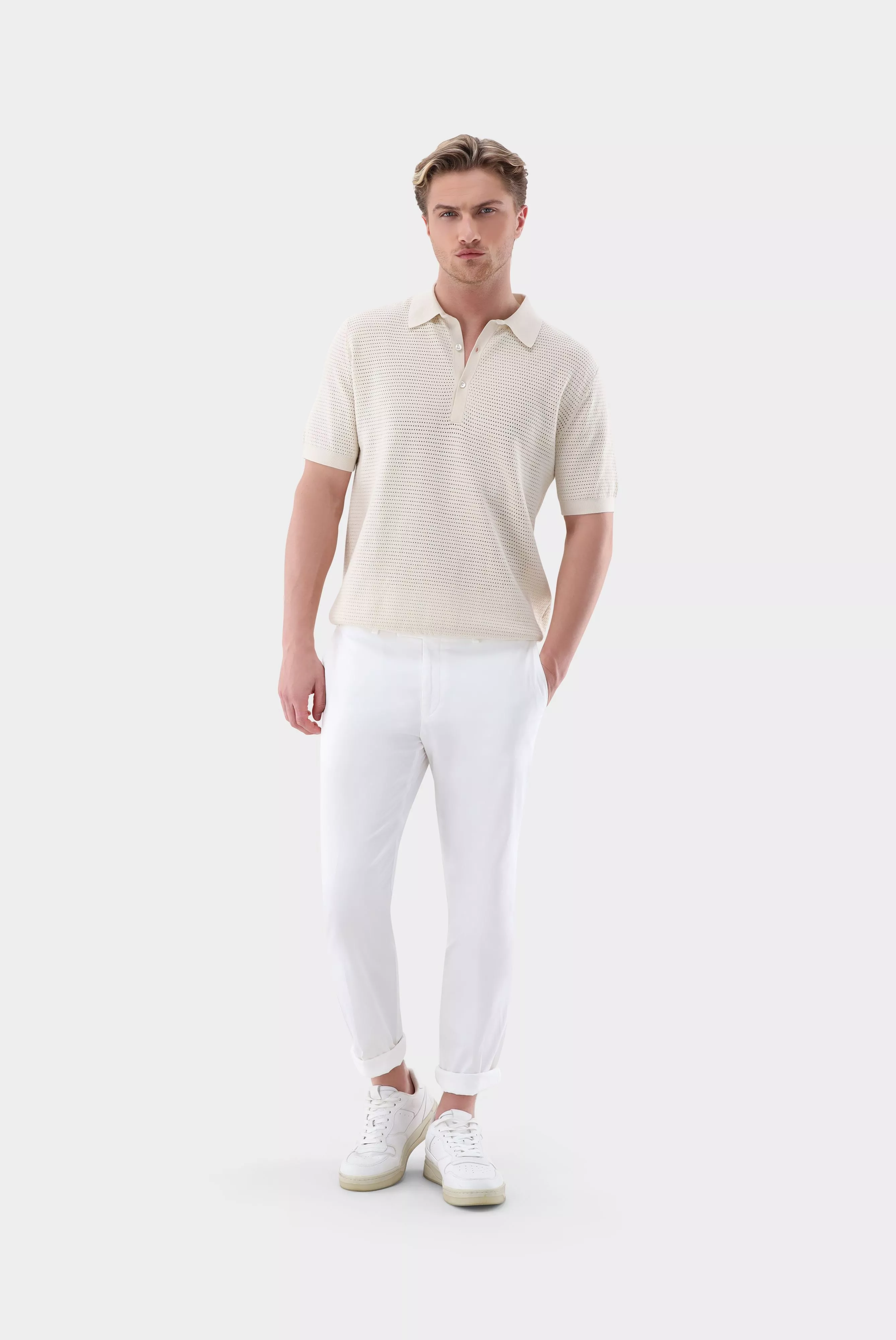 рубашка-поло SAMERO бежевый SAMERO_S00267_120 ,photo 3