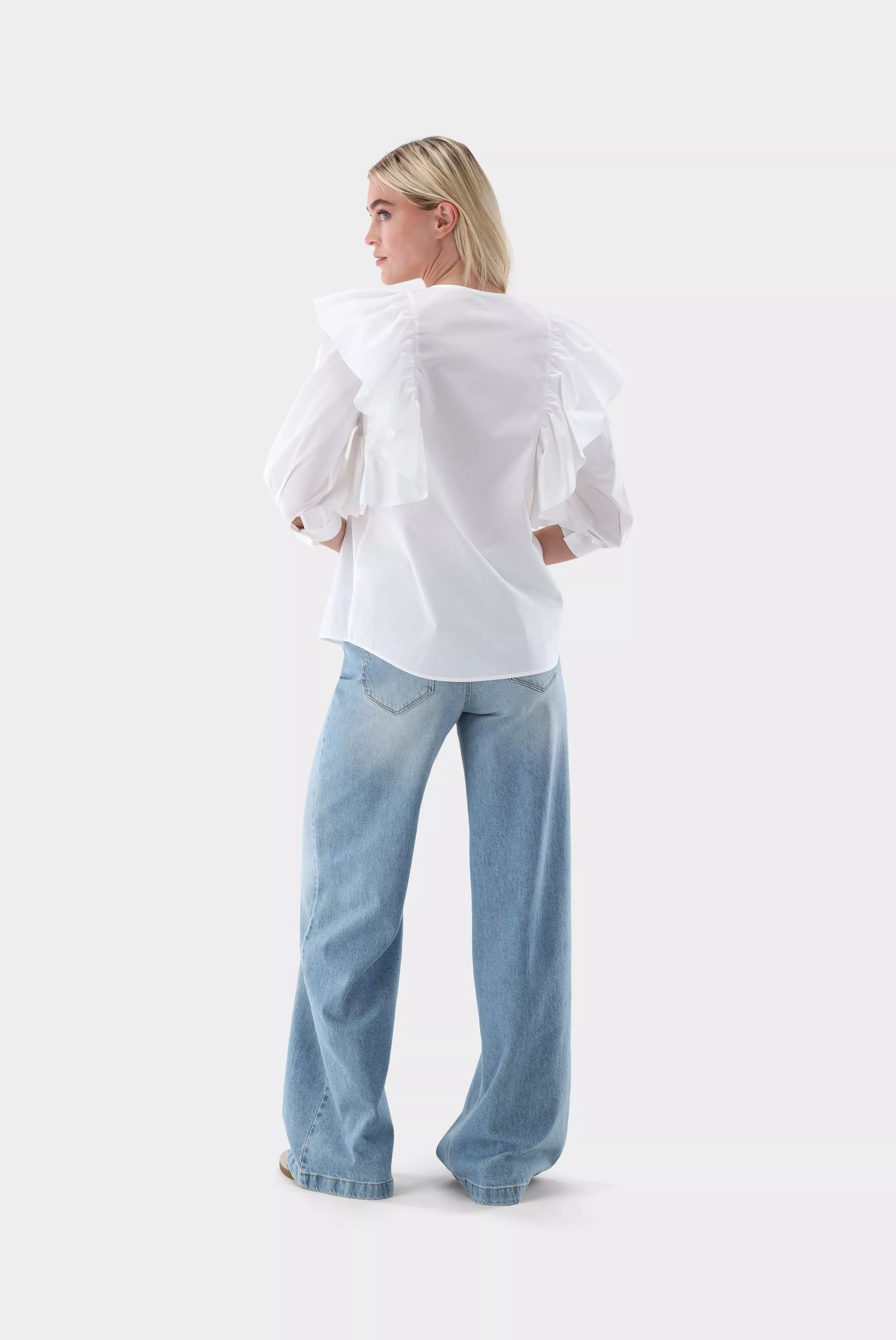 van Laack БЛУЗКА ANNESA
 цвет белый ,photo 8