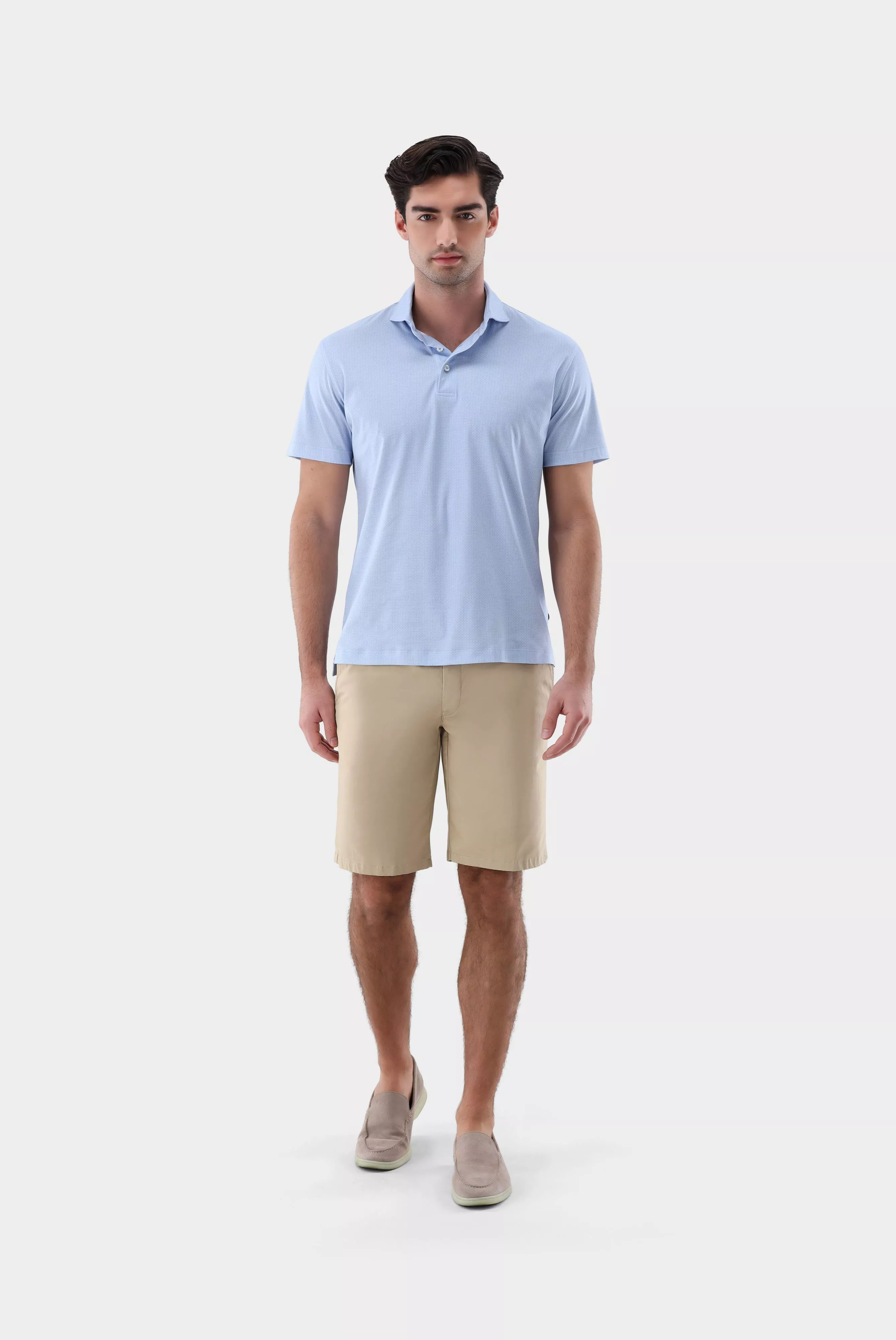 van Laack РУБАШКА-ПОЛО PESO
 цвет голубой ,photo 5