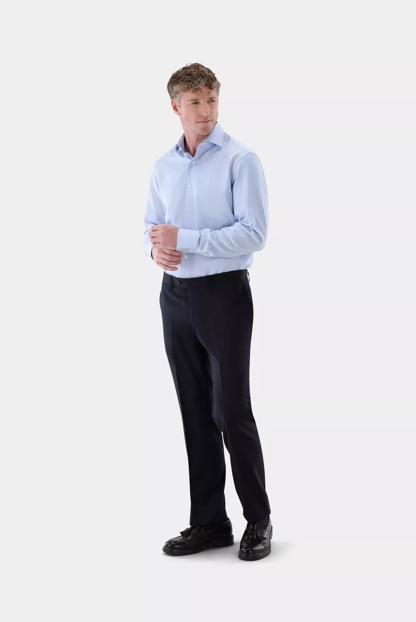 van Laack СОРОЧКА MIVARA SF
 цвет голубой ,photo 2