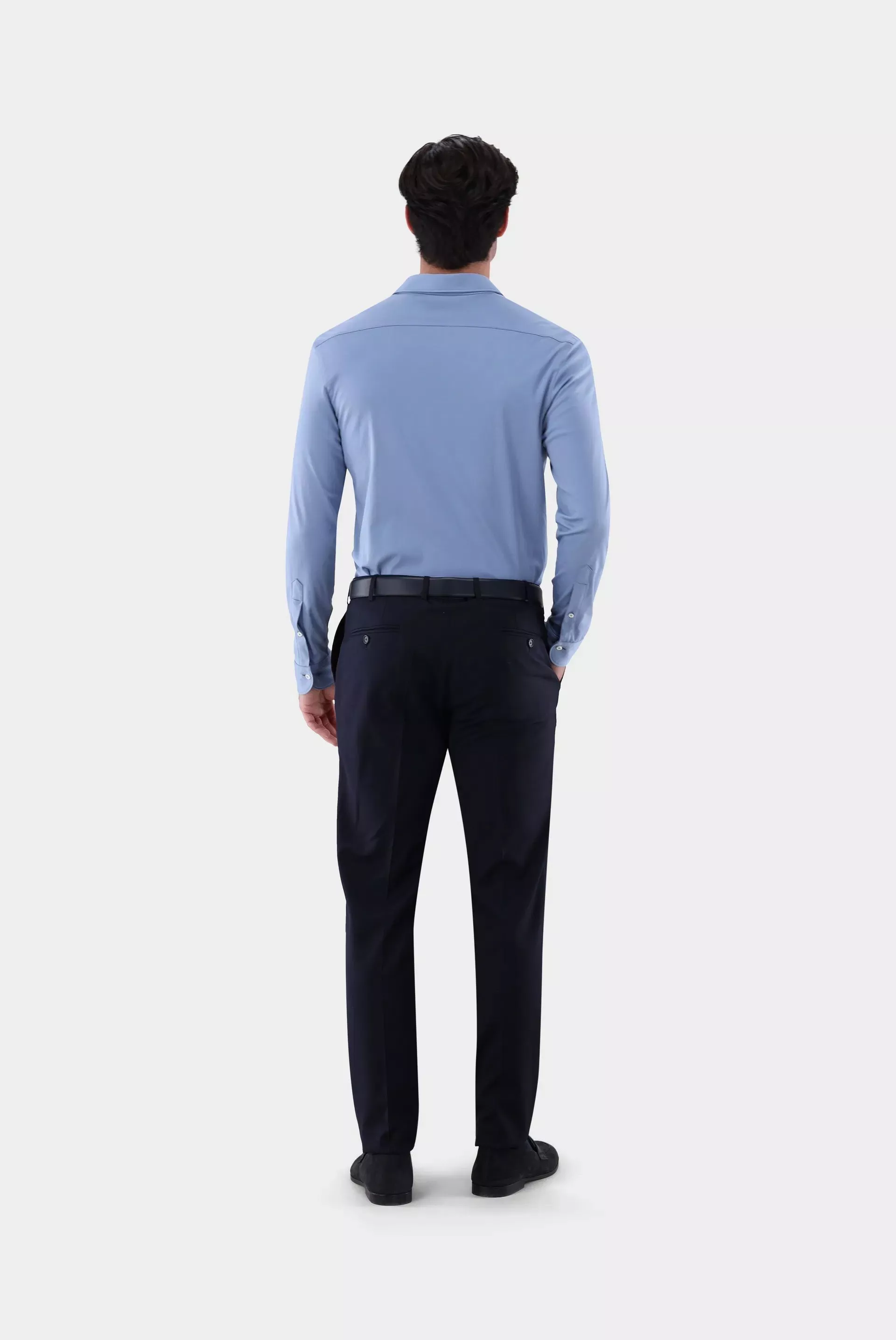 van Laack РУБАШКА PER L
 цвет серо-голубой ,photo 5