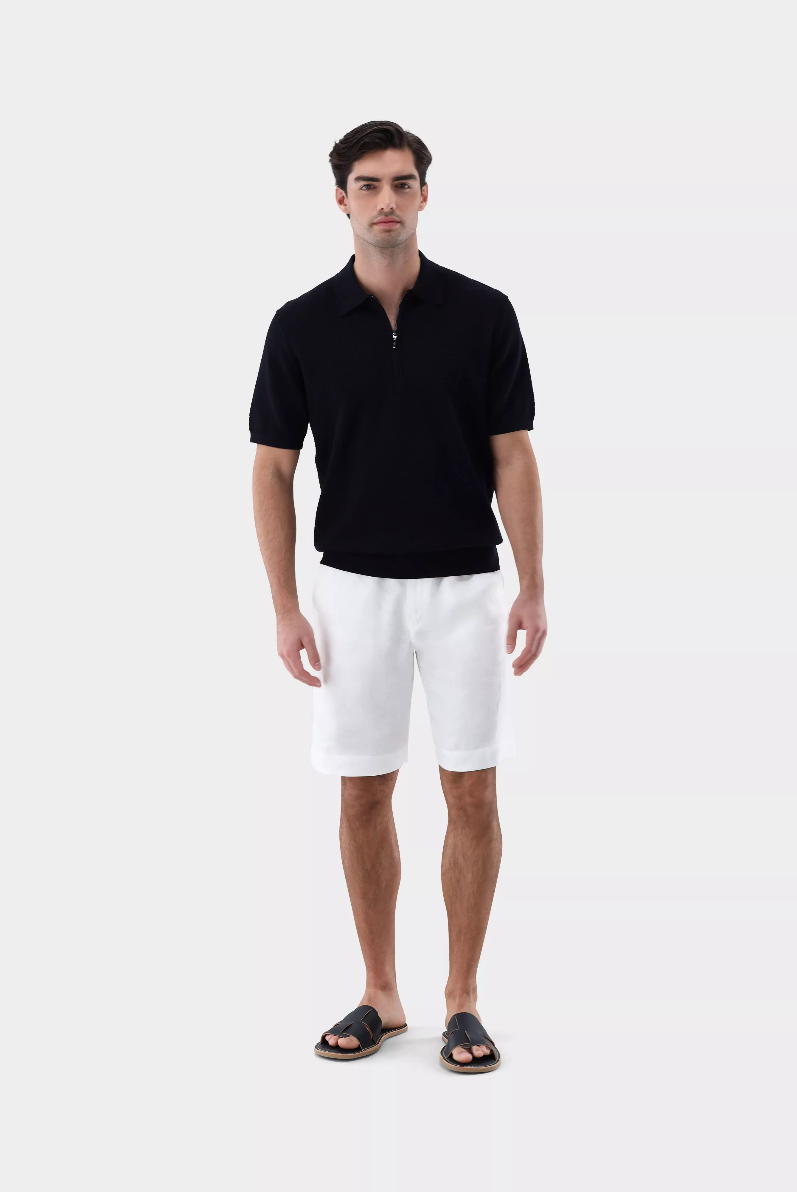 van Laack РУБАШКА-ПОЛО SAIMO SB
 цвет темно-синий ,photo 3