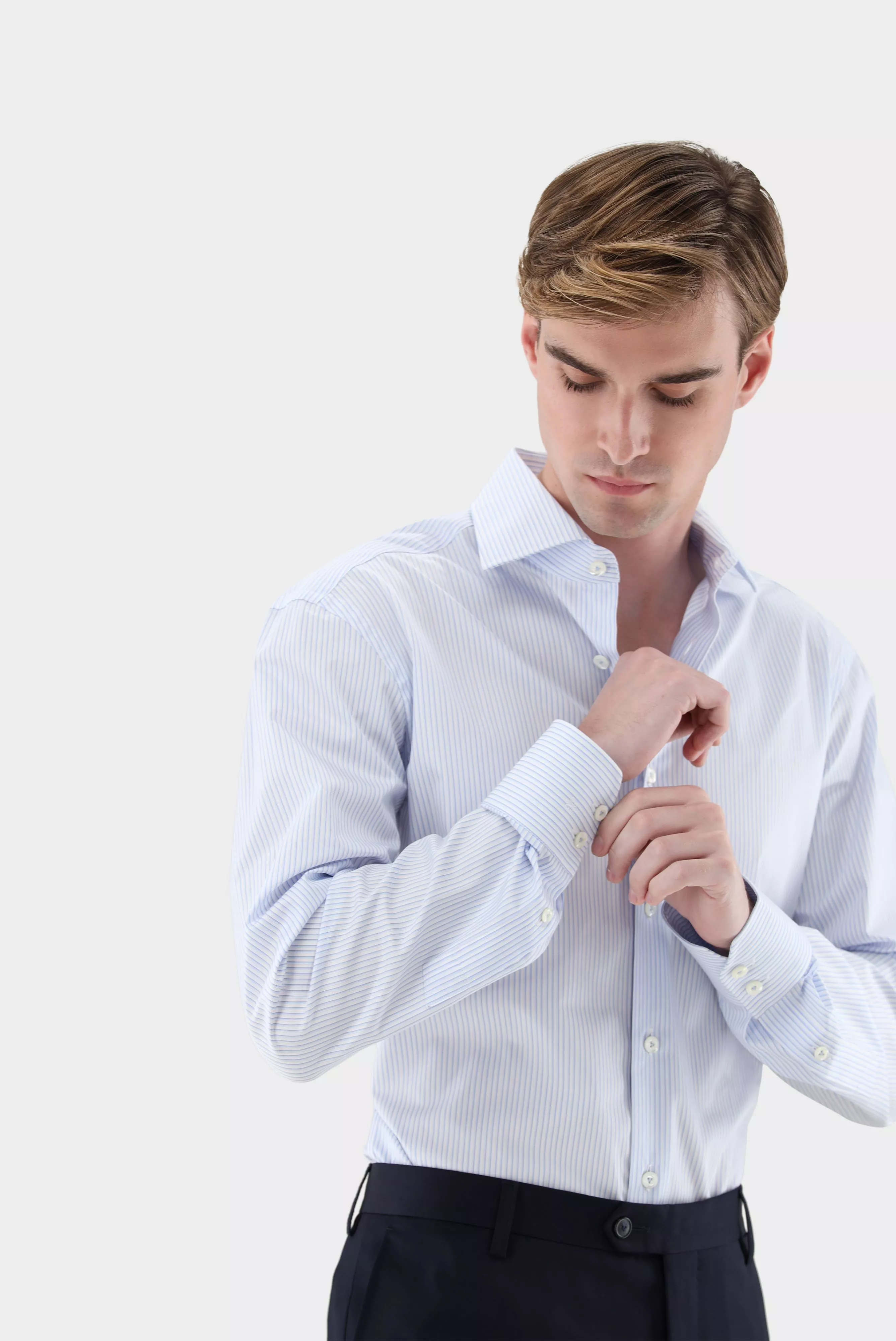 van Laack СОРОЧКА RIVARA TF
 цвет голубой ,photo 2