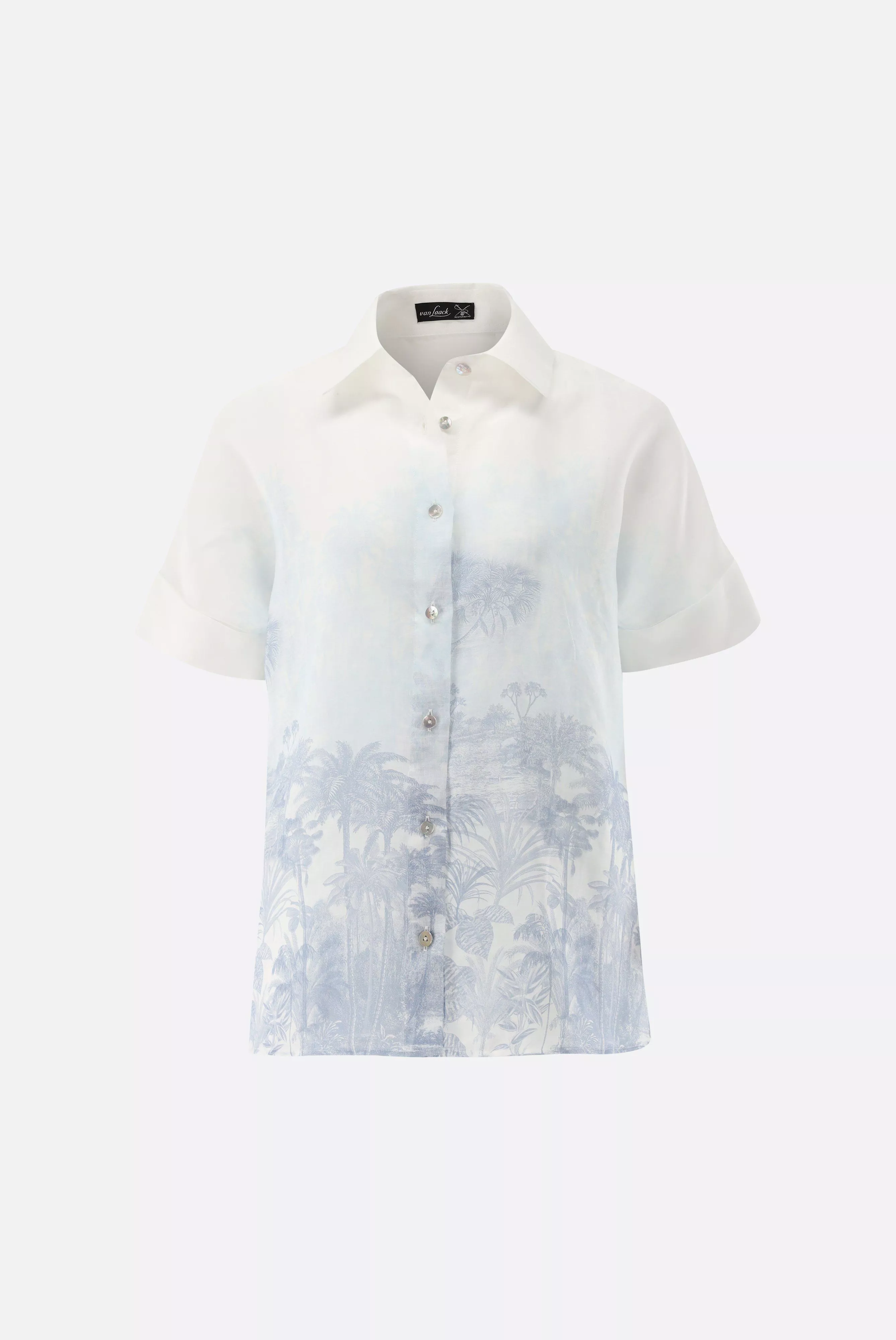 van Laack БЛУЗКА TIBSI PXKN
 цвет синий ,photo 3