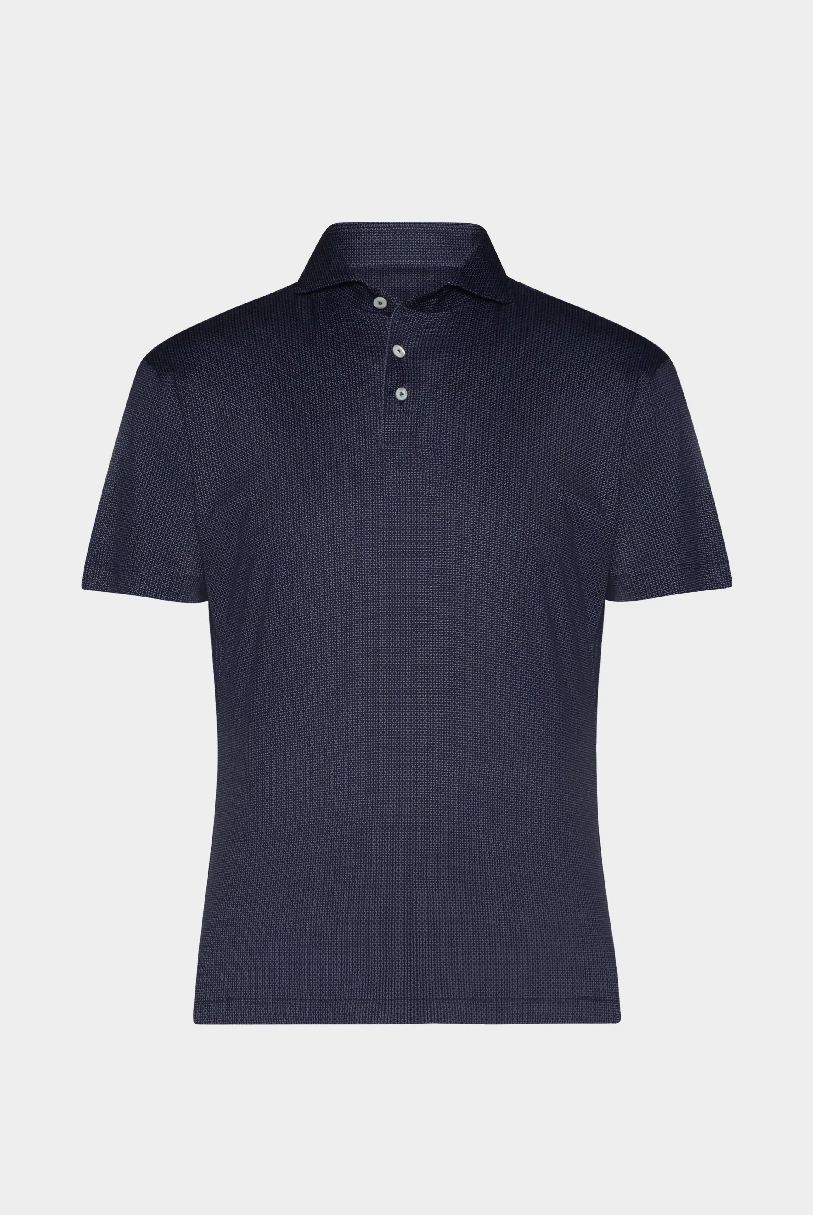 van Laack РУБАШКА-ПОЛО PESO
 цвет темно-синий ,photo 1