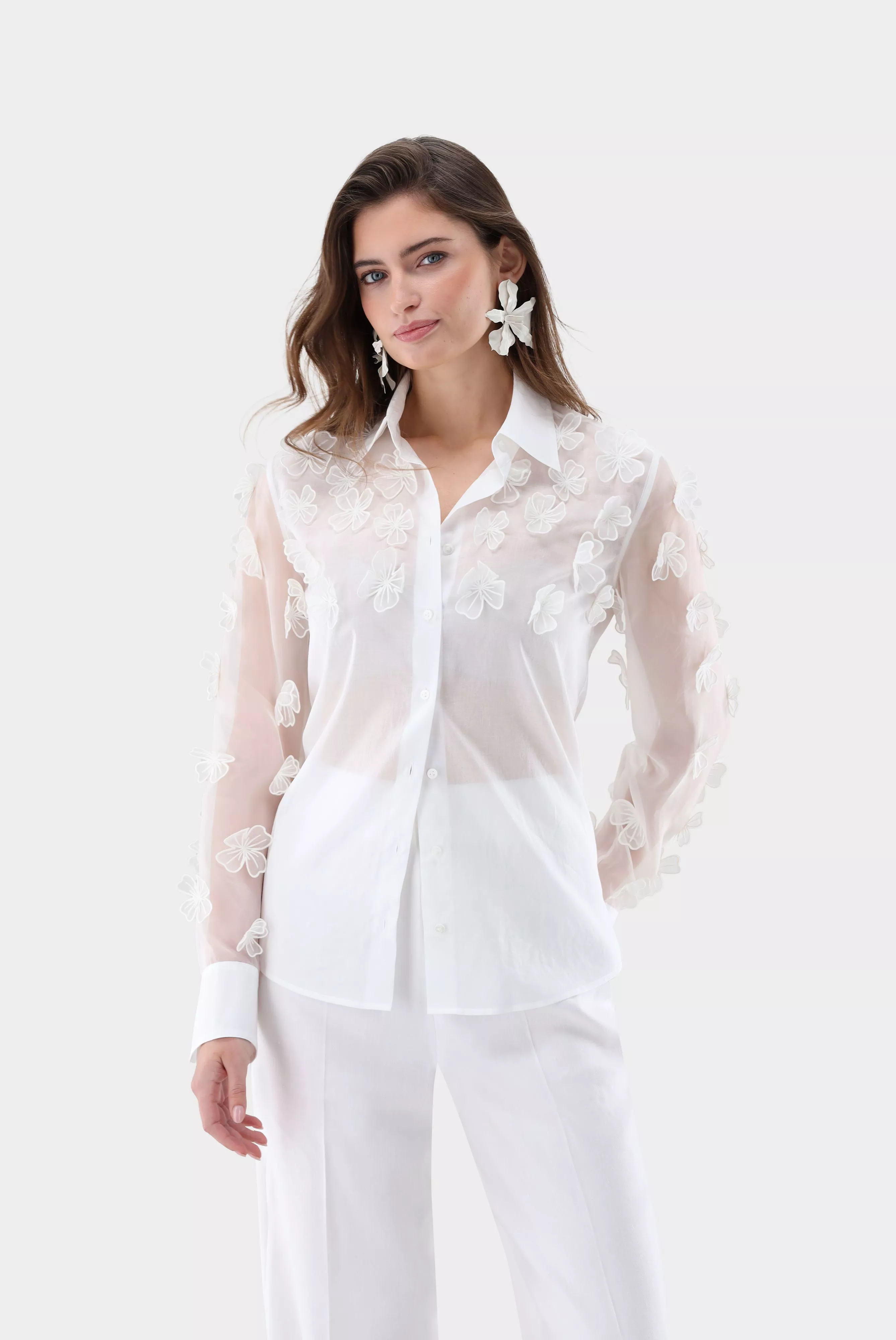 van Laack БЛУЗКА CELLYA FAPPL
 цвет бежевый ,photo 1