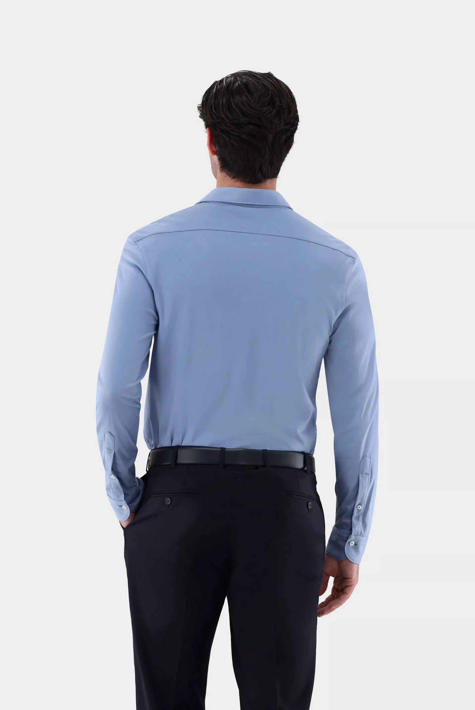 van Laack РУБАШКА PER L
 цвет серо-голубой ,photo 4