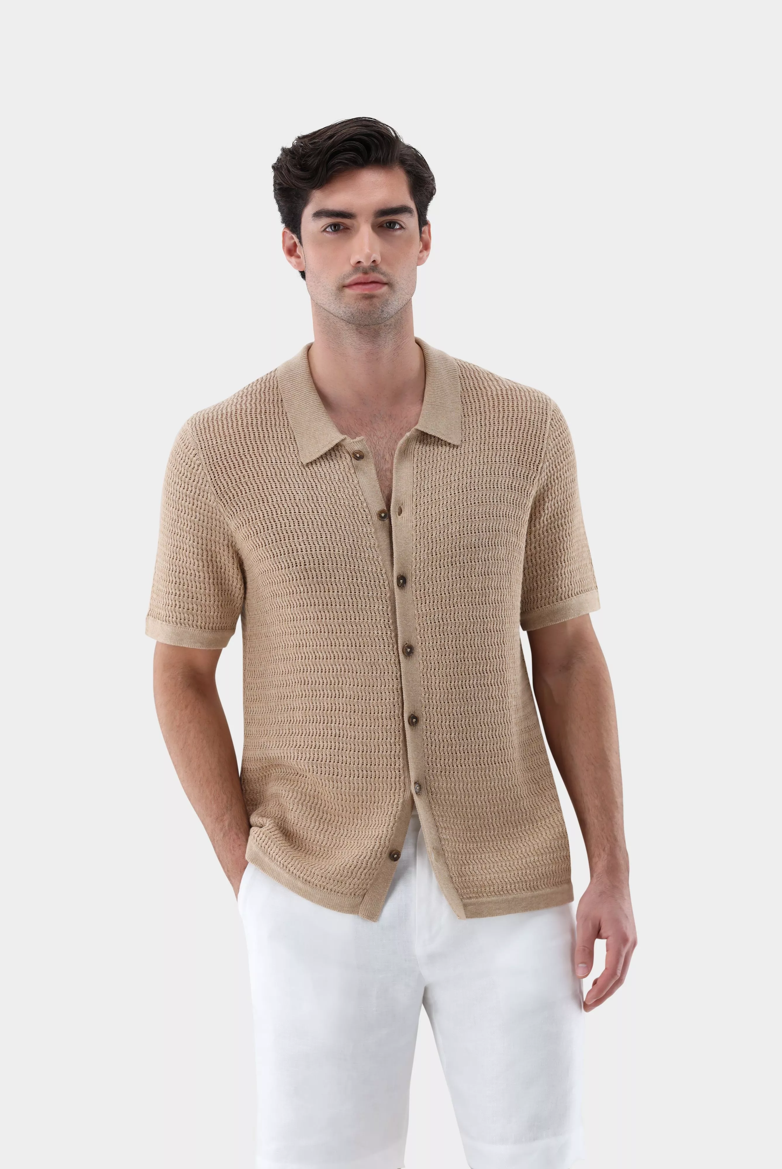 van Laack КАРДИГАН SAFIROS
 цвет бежевый ,photo 1