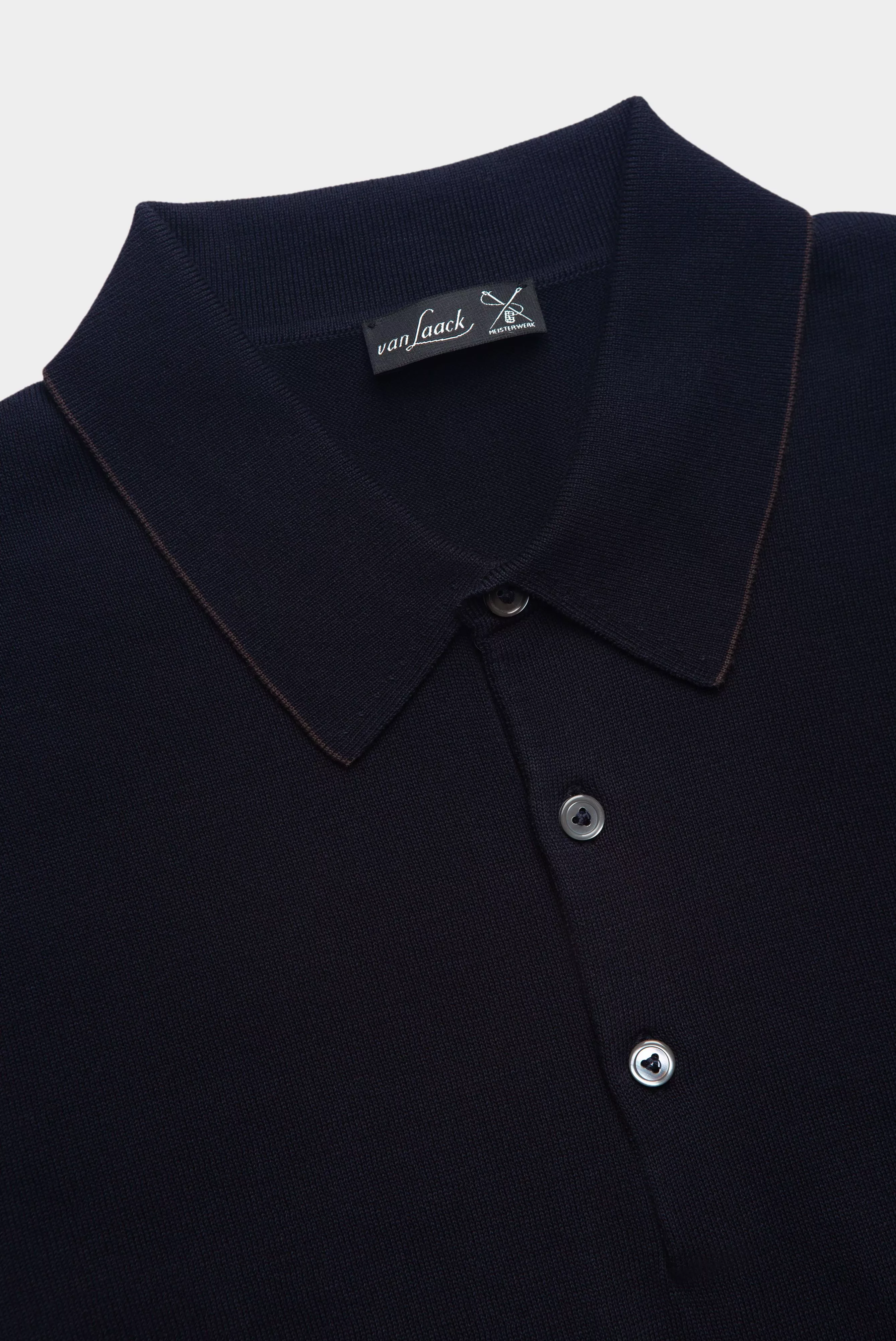 van Laack РУБАШКА-ПОЛО SANDRO SBF
 цвет темно-синий ,photo 2