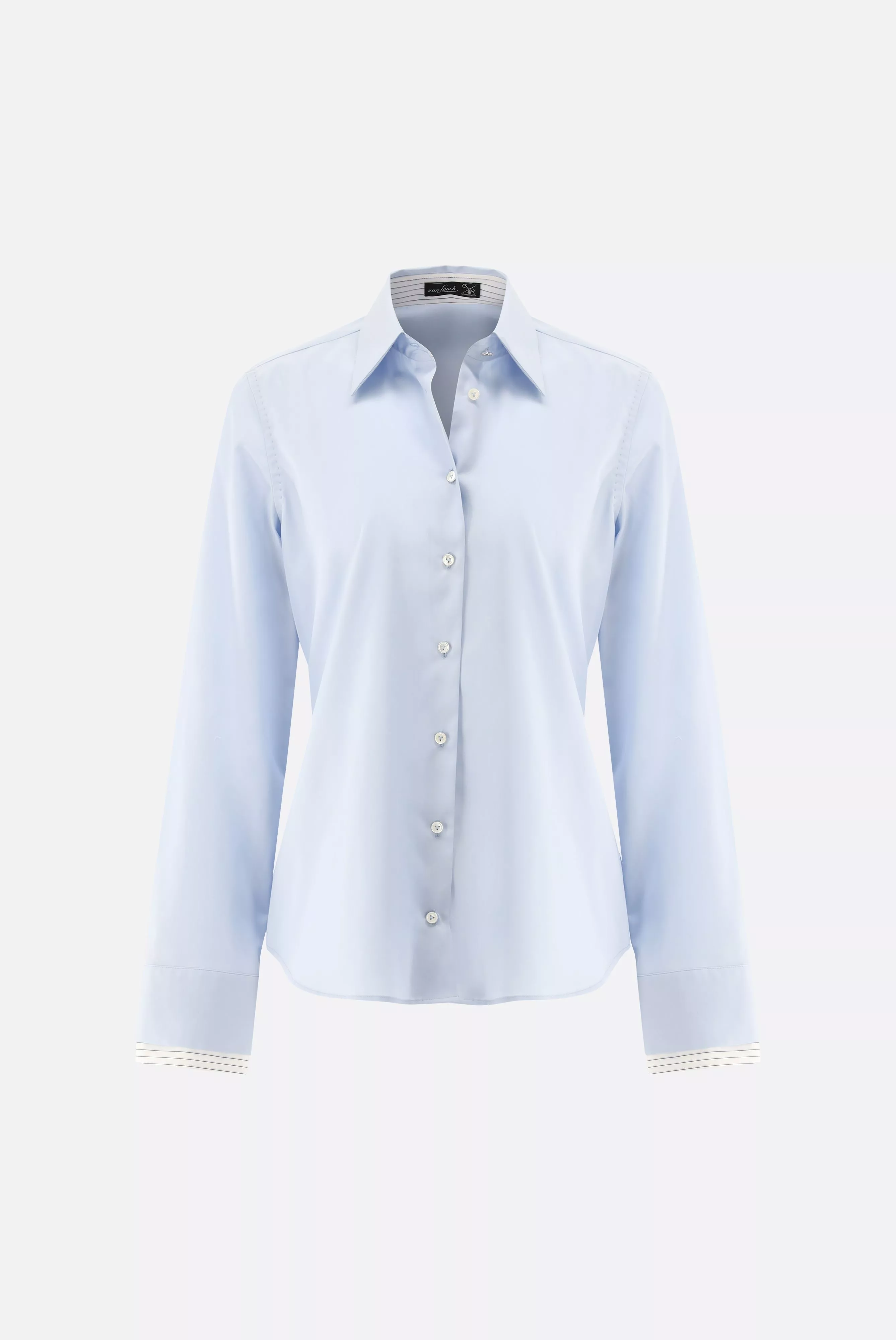 van Laack БЛУЗКА DAHEE FSVKN
 цвет голубой ,photo 3