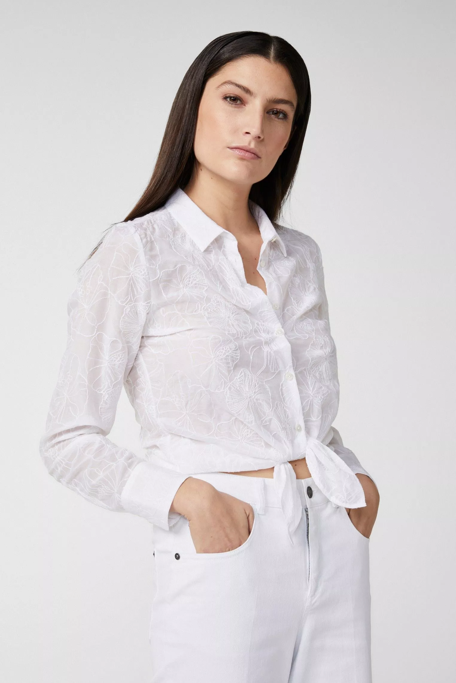 блузка CELLA белый CELLA_150034_000 ,photo 1
