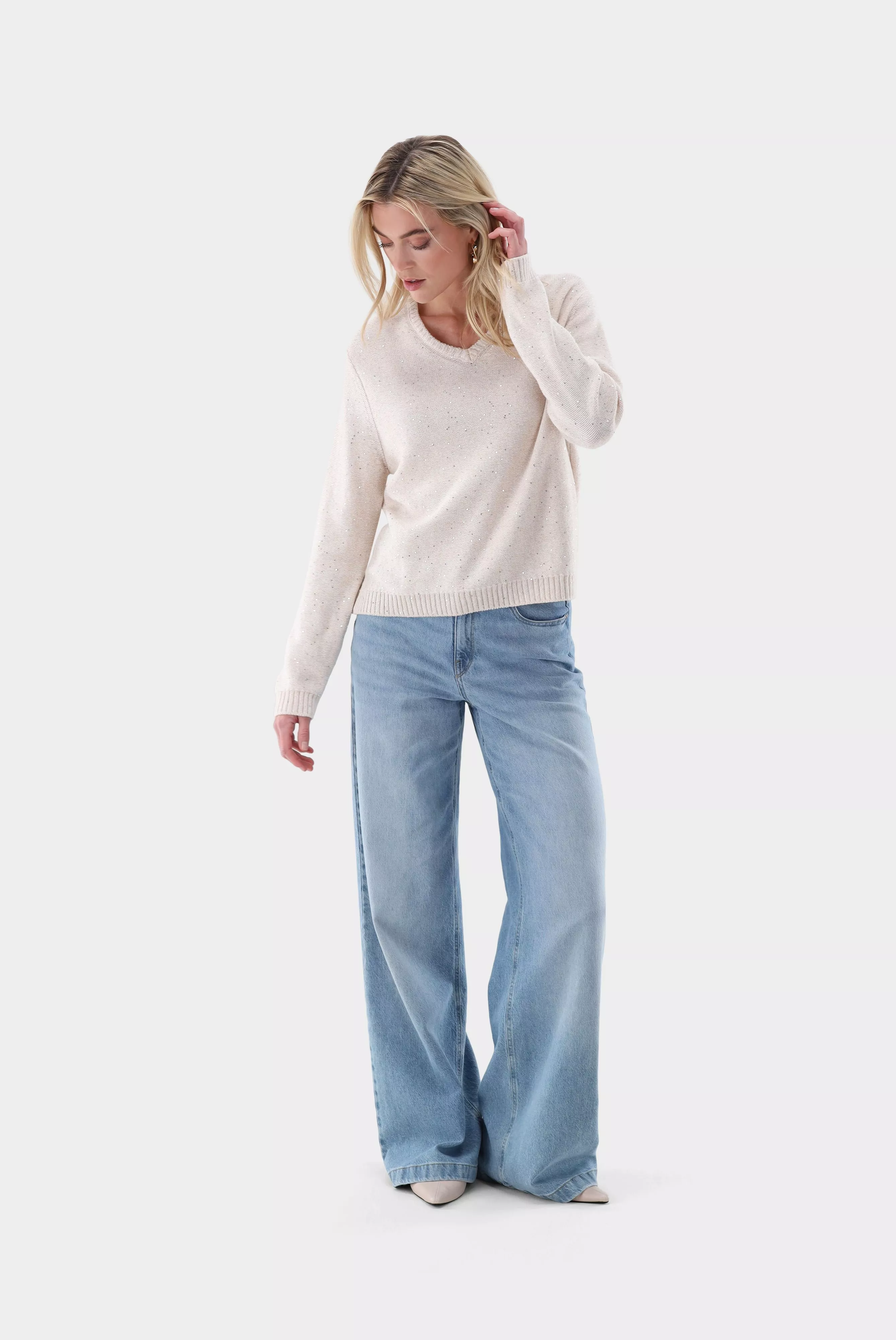 van Laack ПУЛОВЕР SUKIE
 цвет бежевый ,photo 3