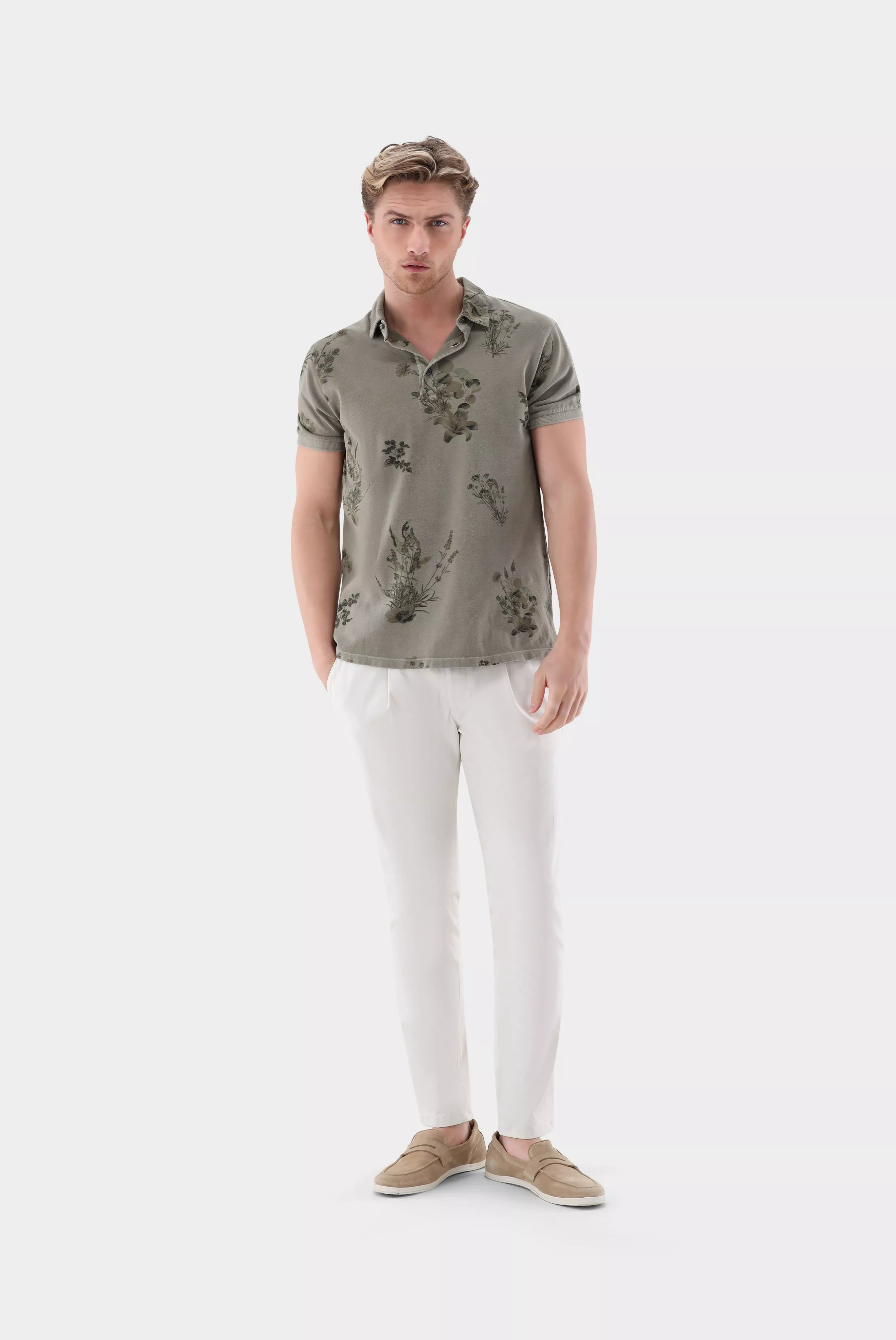 рубашка-поло PAPOS PR1 зеленый PAPOS-PR1_Z20047_970 ,photo 1