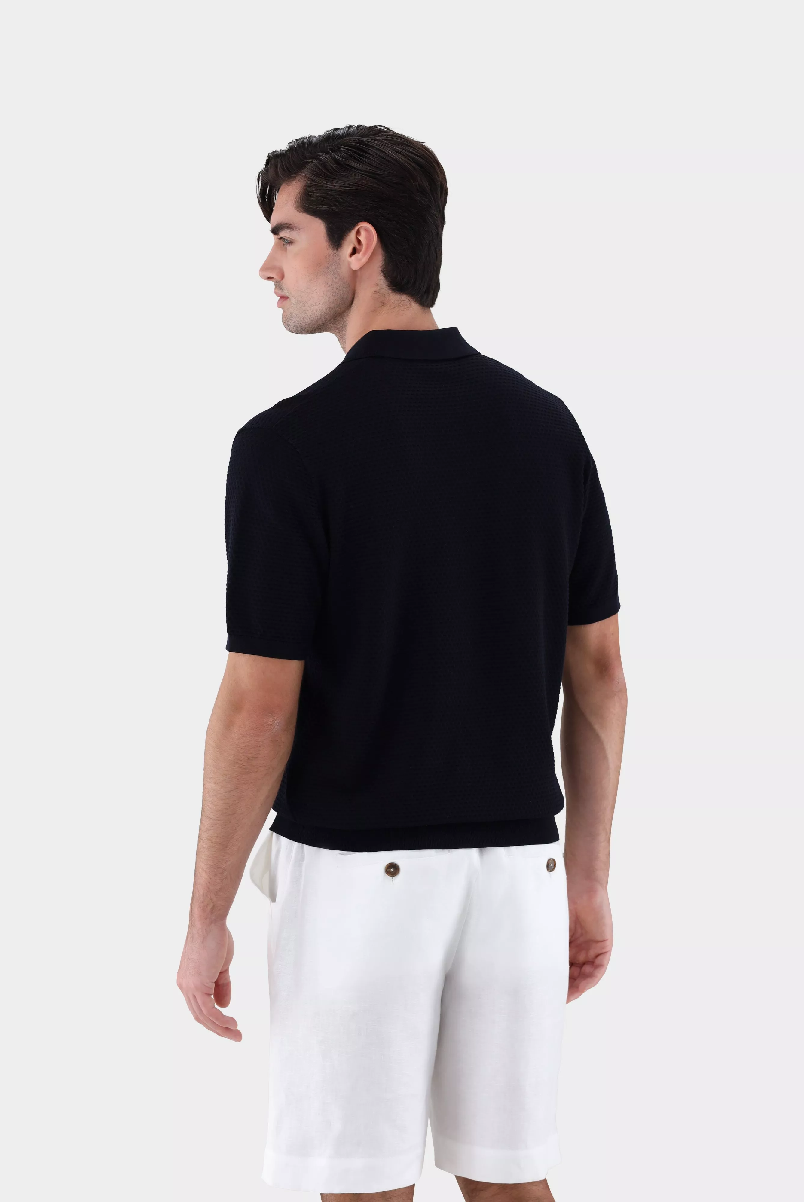 van Laack РУБАШКА-ПОЛО SAIMO SB
 цвет темно-синий ,photo 4