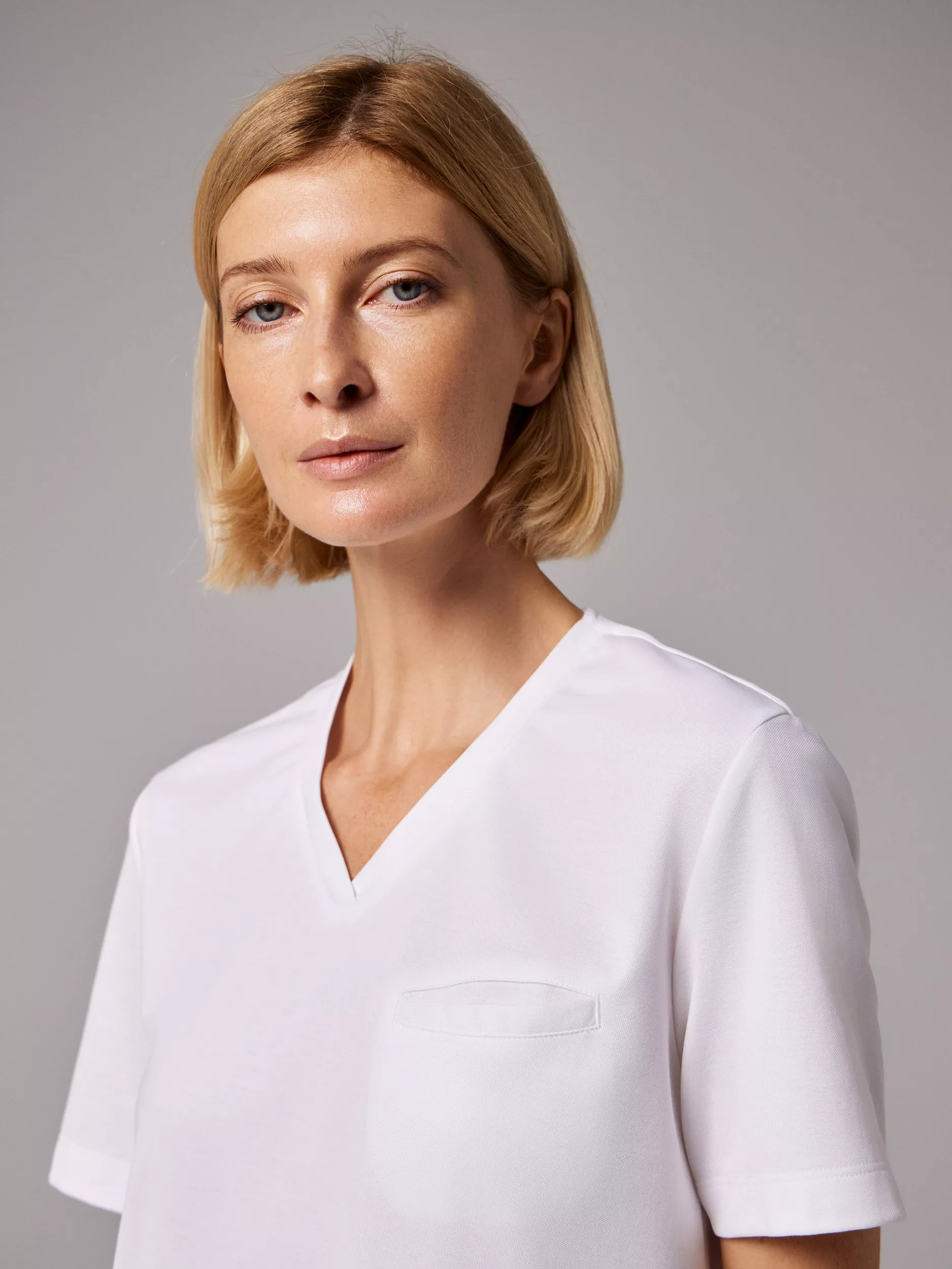 van Laack БЛУЗОН MWW S15
 цвет белый ,photo 2