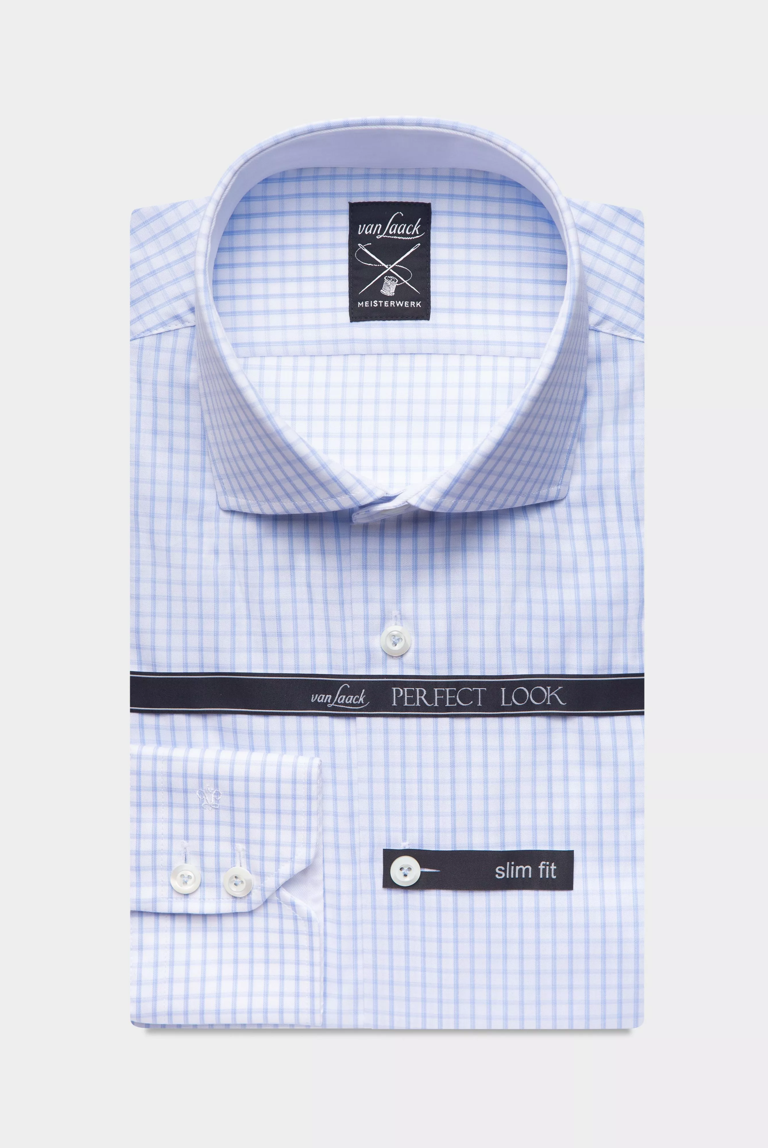 van Laack СОРОЧКА RIVARA SF05N
 цвет голубой ,photo 1