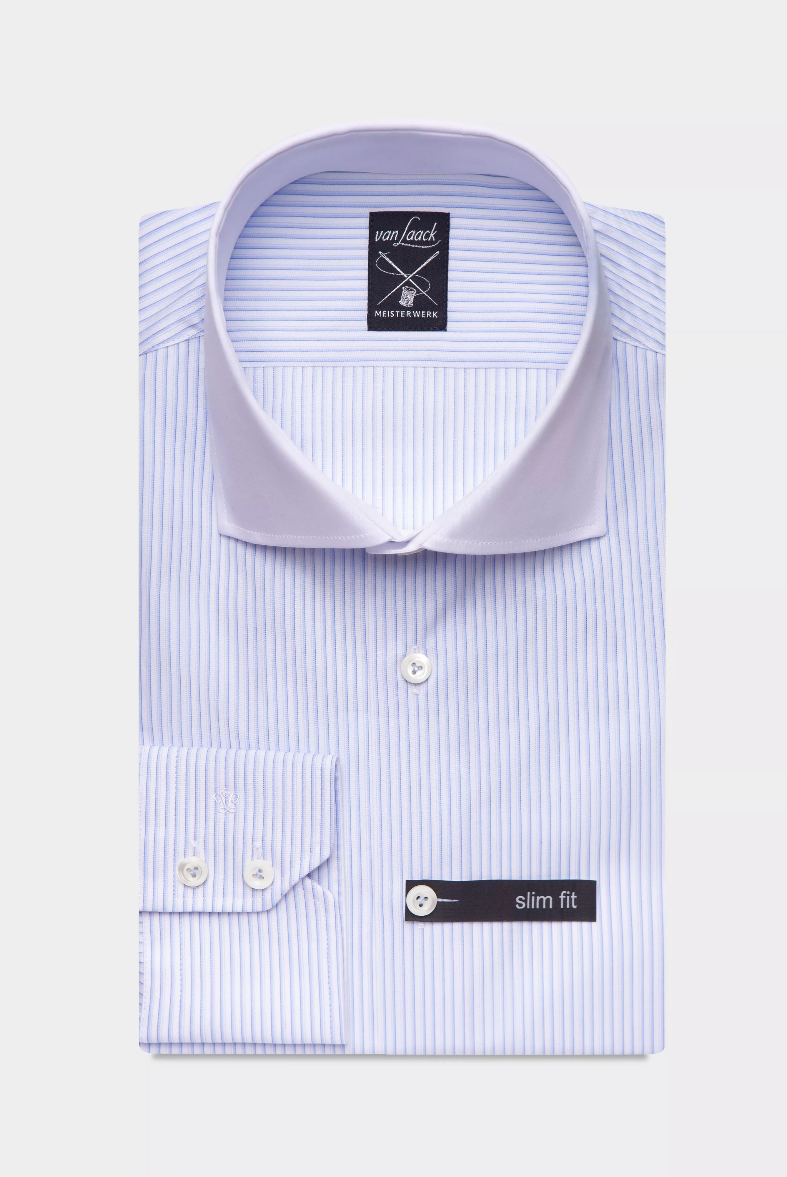 van Laack СОРОЧКА RIVARA FYSF
 цвет голубой ,photo 1