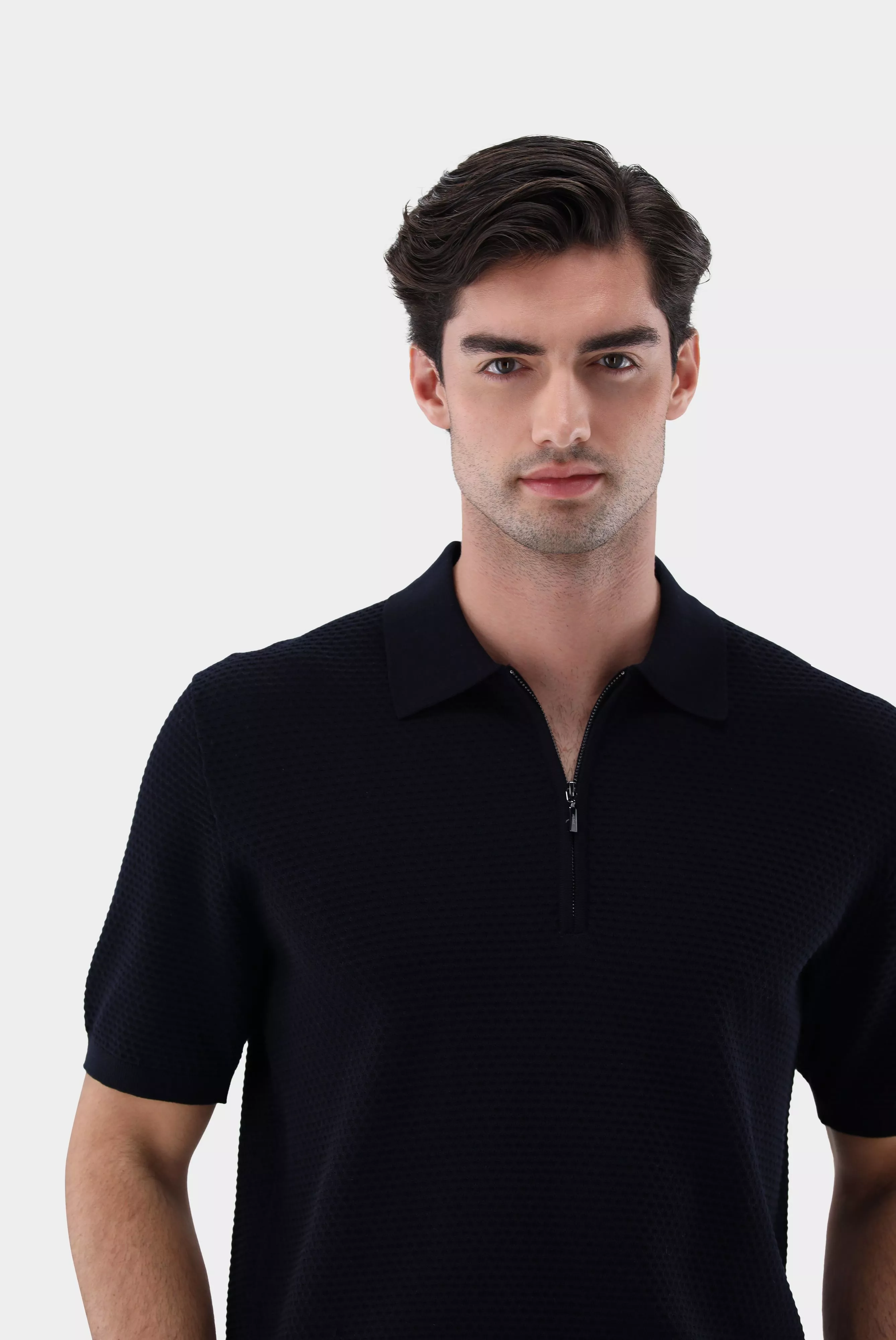 van Laack РУБАШКА-ПОЛО SAIMO SB
 цвет темно-синий ,photo 2