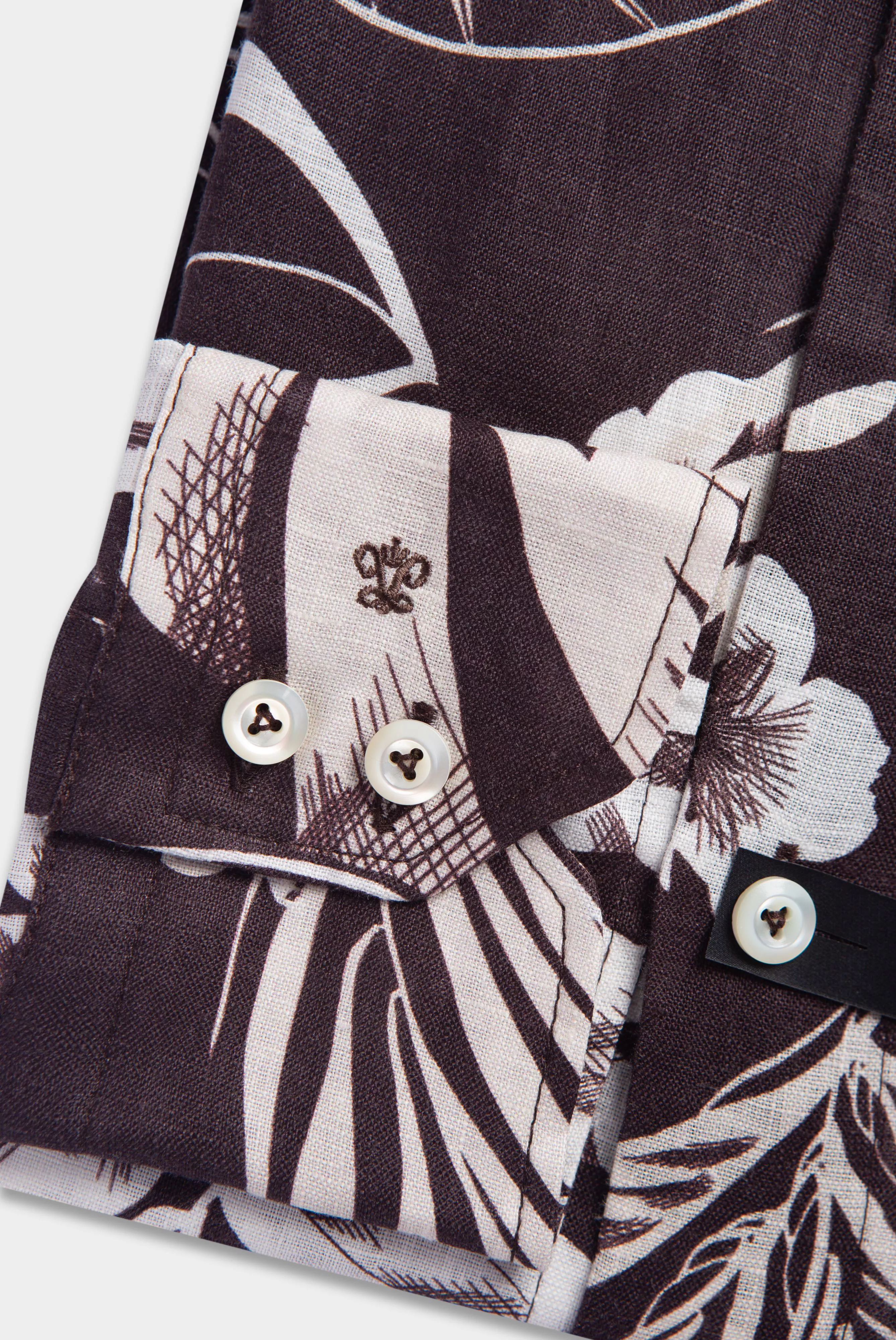 van Laack СОРОЧКА RETIN TFK
 цвет коричневый ,photo 5