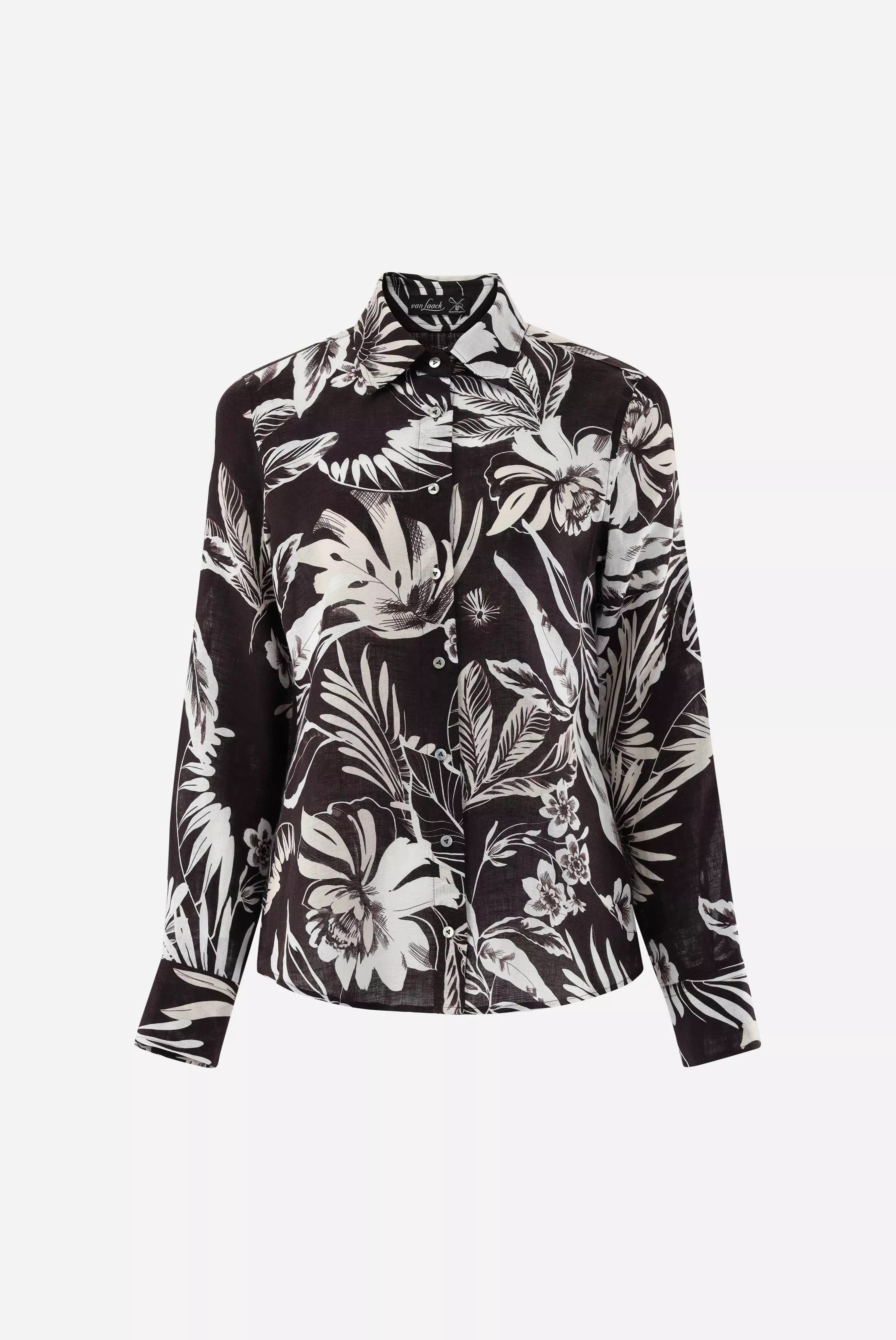 van Laack БЛУЗКА CELLYA KN
 цвет коричневый ,photo 1