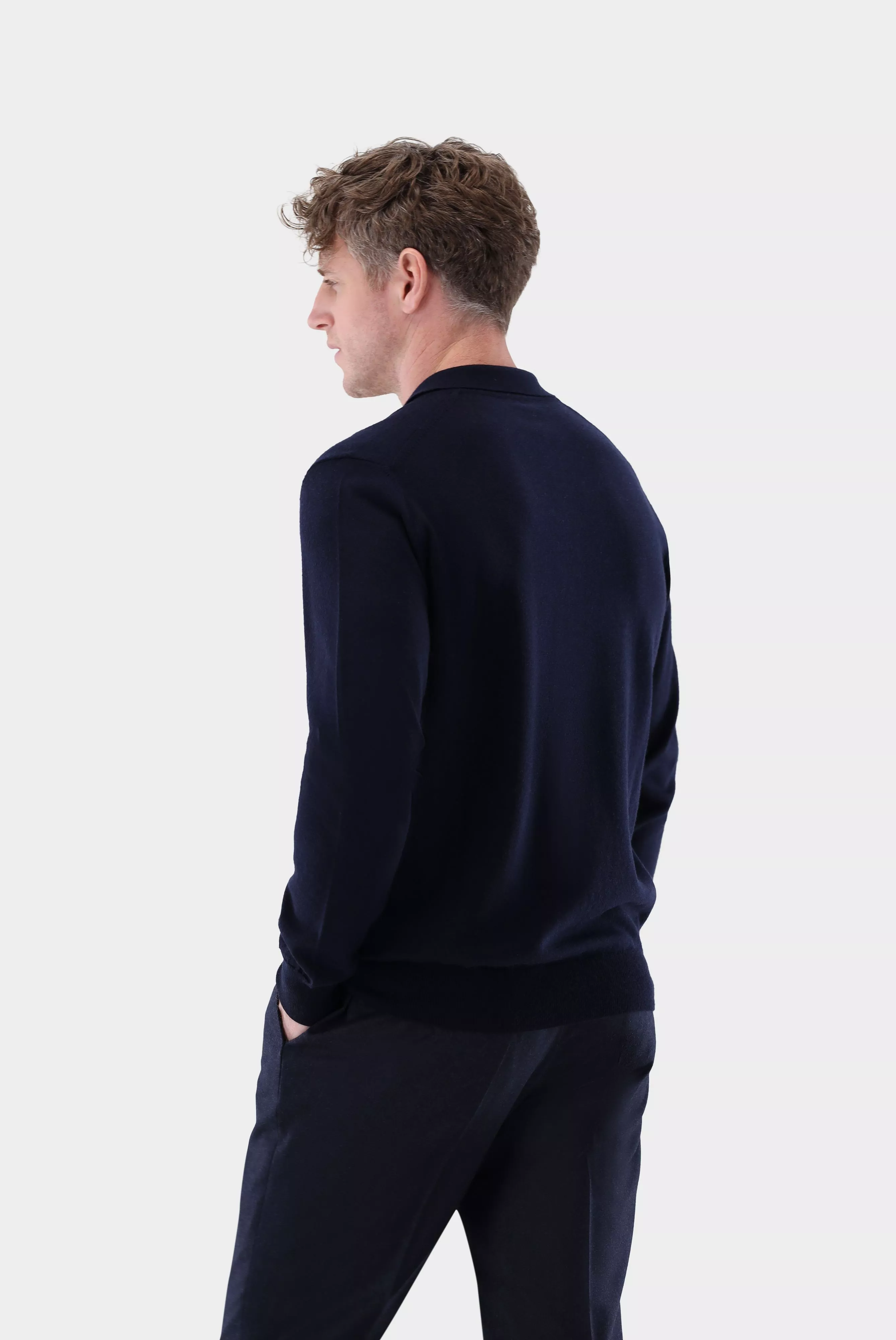 van Laack ДЖЕМПЕР-ПОЛО SAIDO
 цвет темно-синий ,photo 6