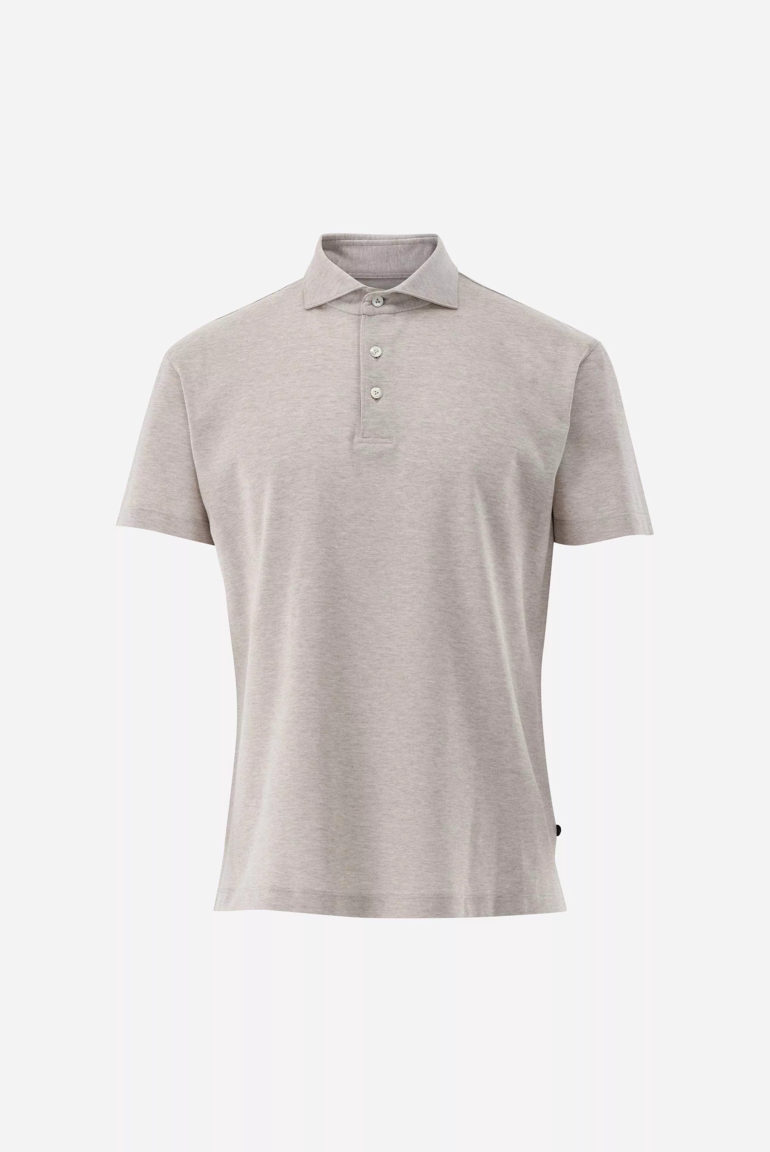 van Laack РУБАШКА-ПОЛО PESO
 цвет бежевый ,photo 1