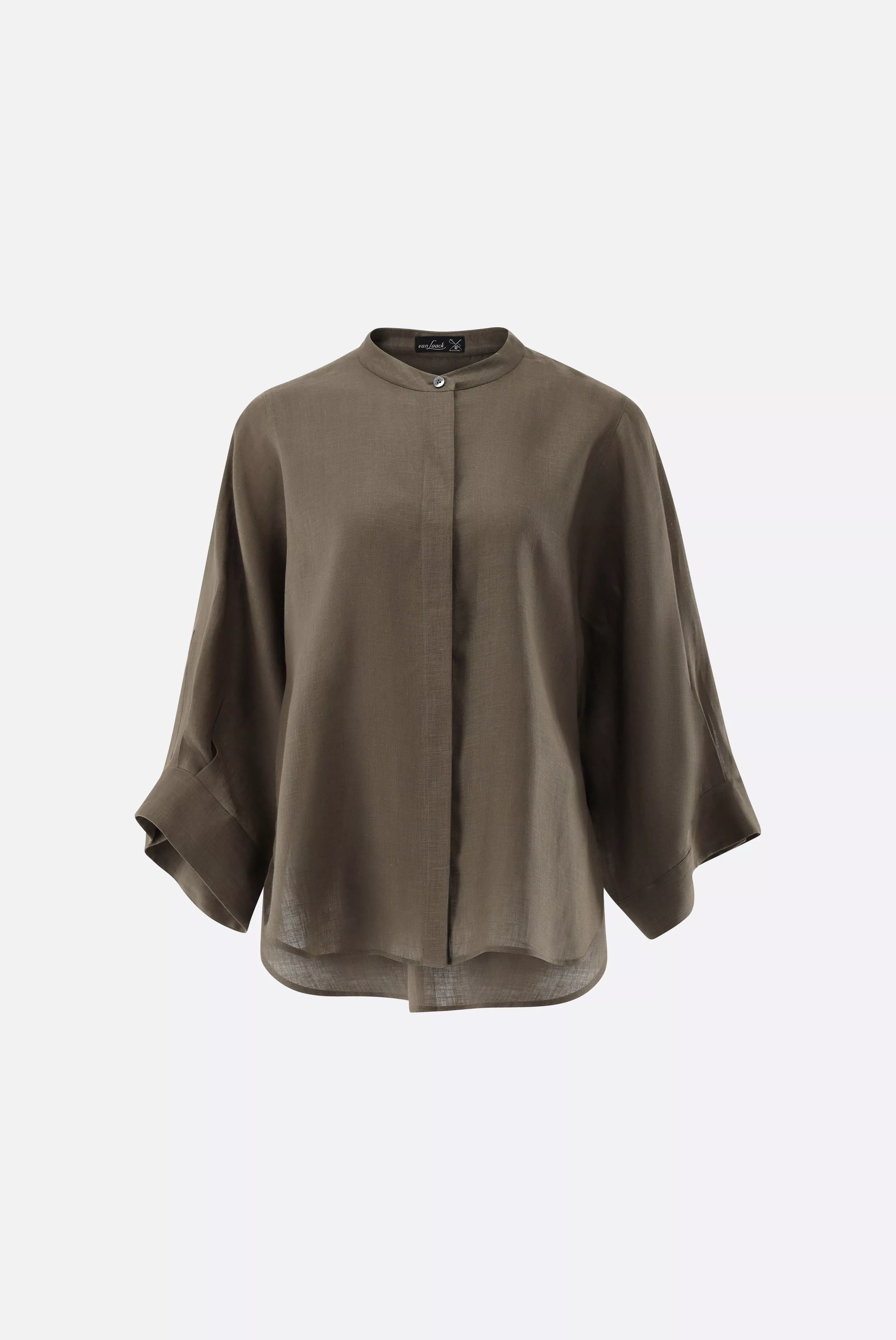 van Laack БЛУЗКА NJERI KSV
 цвет зеленый ,photo 1