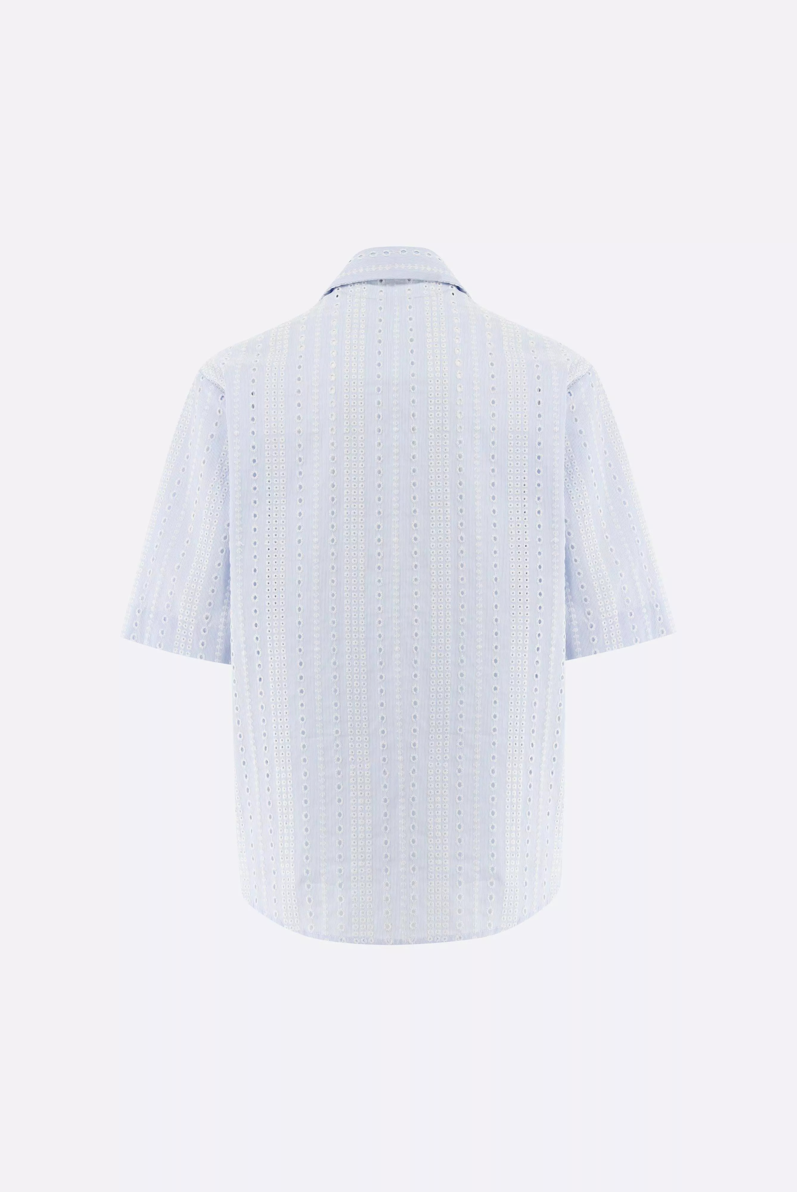 van Laack БЛУЗКА AZIKAS E
 цвет голубой ,photo 4